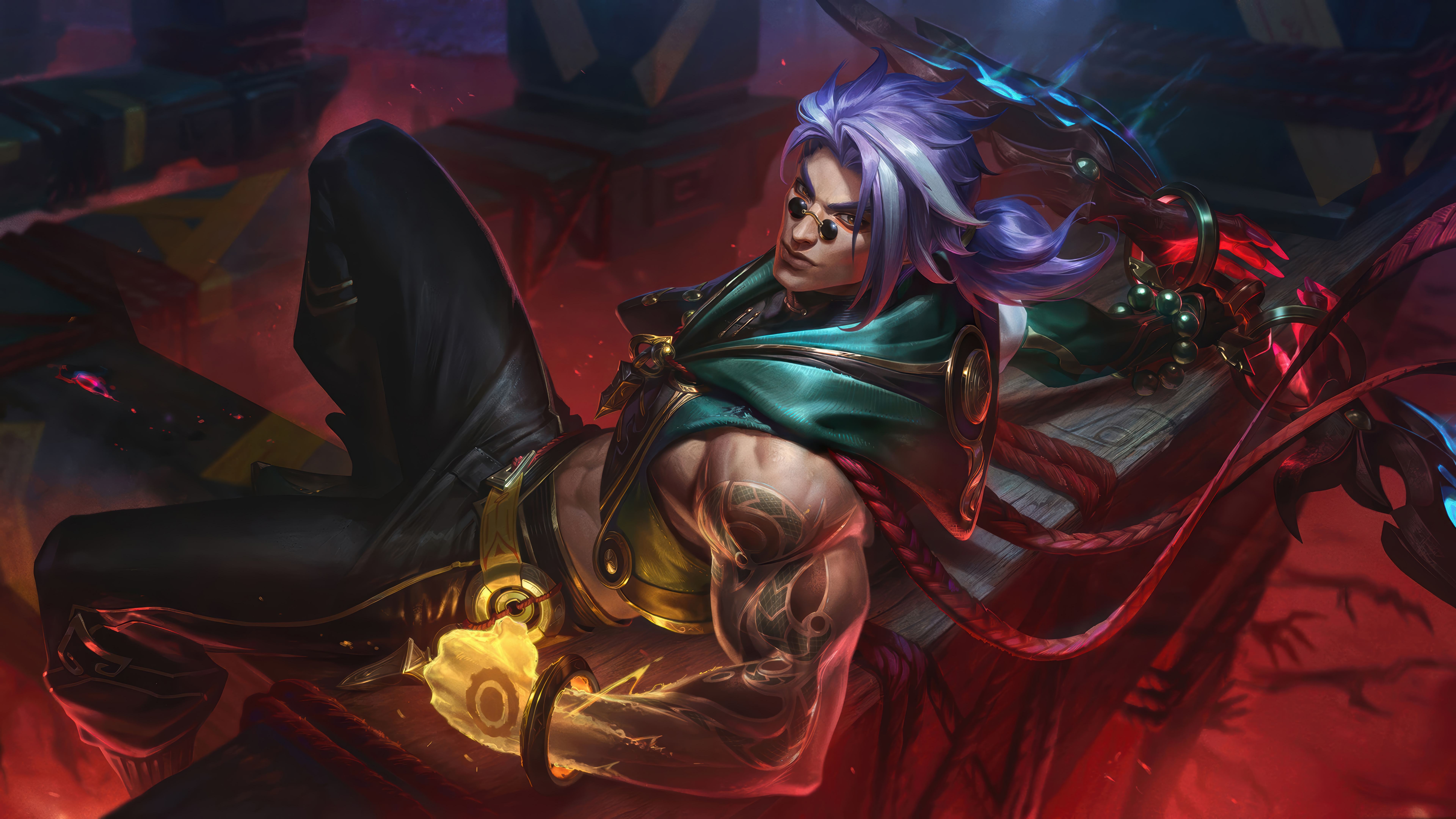 Fiend Queller League Of Legends Video Games GZG 4K Riot Games Digital Art League Of Legends League O 7680x4320