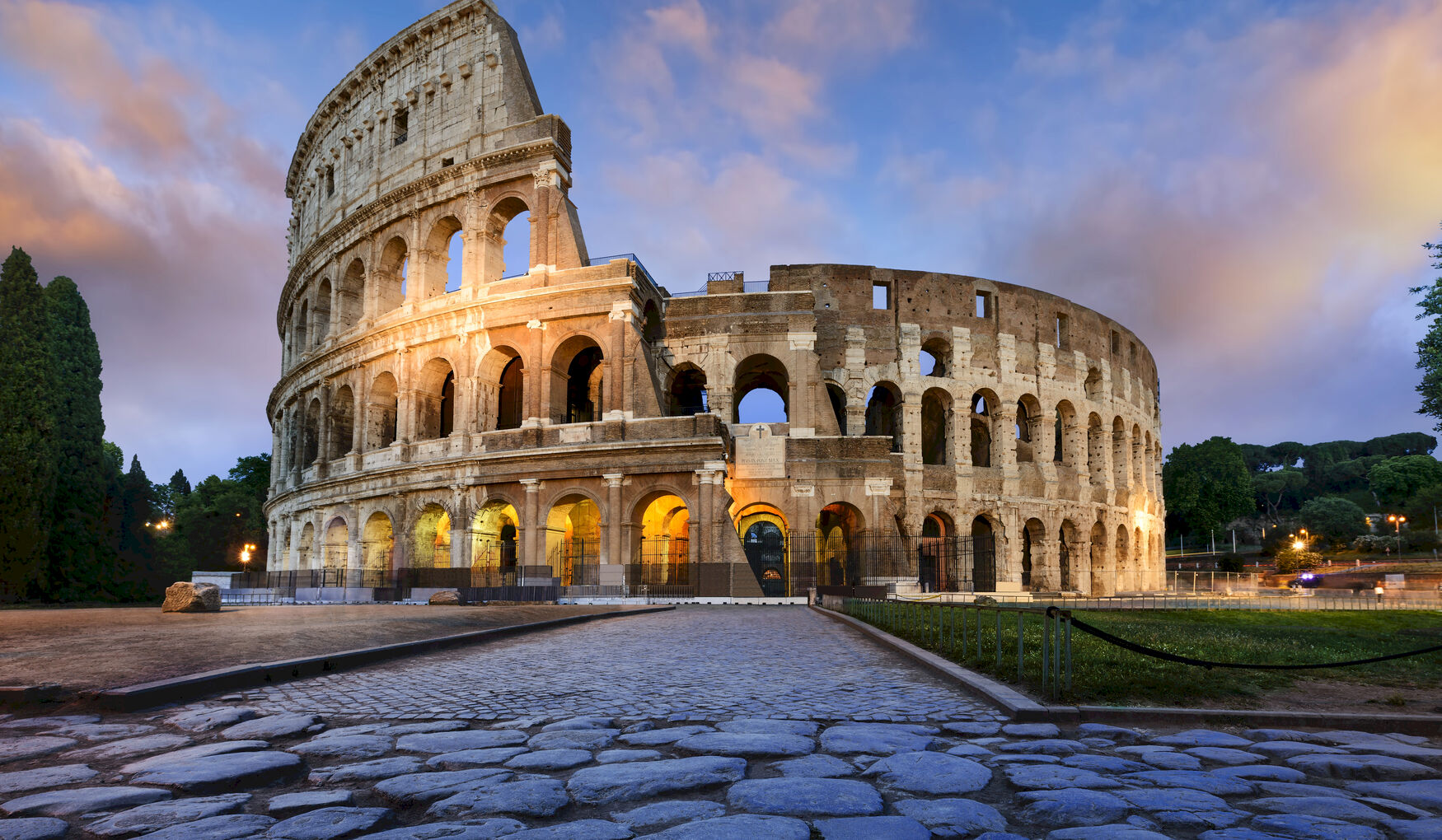 Colosseum Rome Amphitheater Italy Europe Landmark Photography Cobblestone Architecture Ancient Eveni 1750x1020