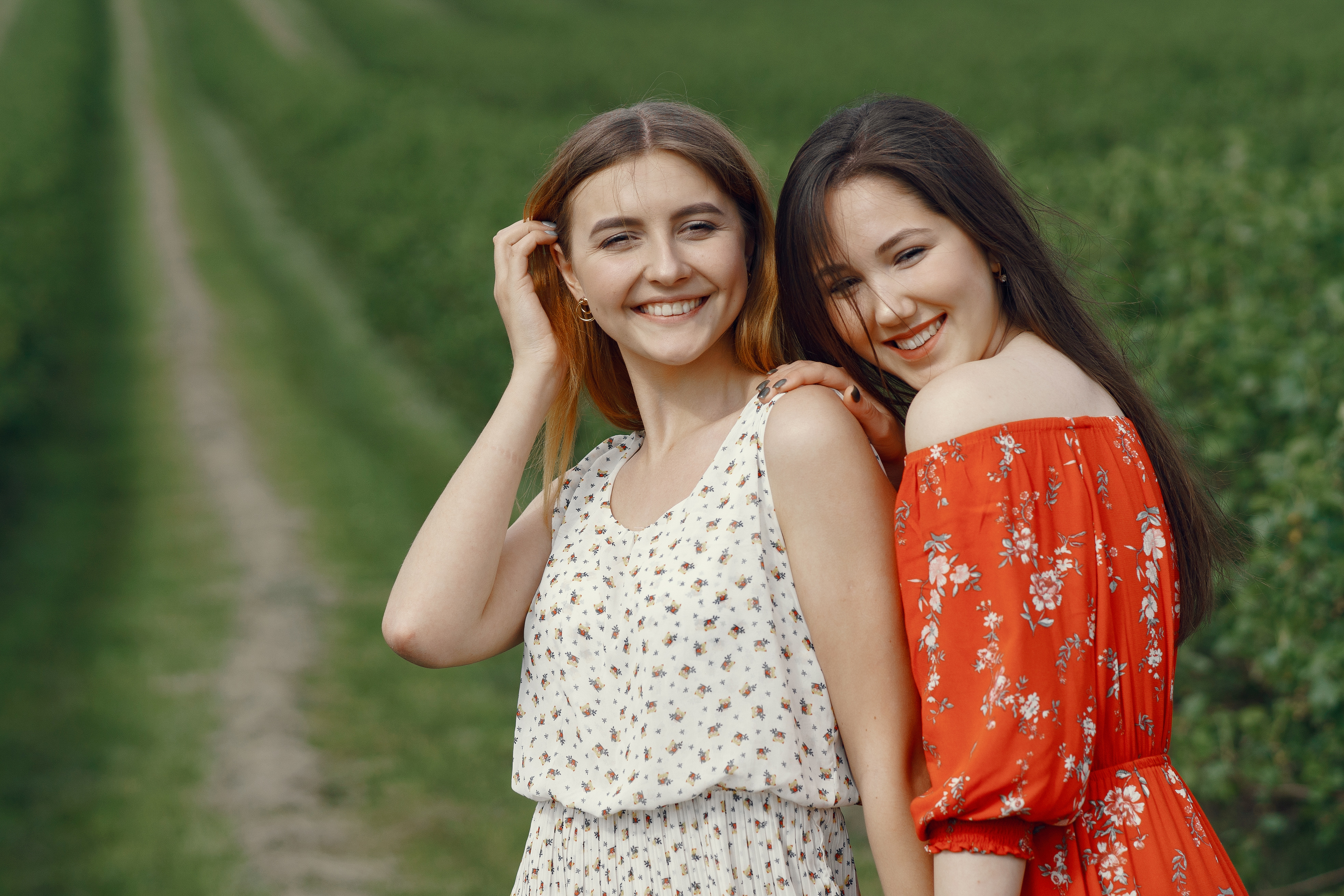 Oleg Baliuk Women Smiling Outdoors Orange Clothing 3936x2624