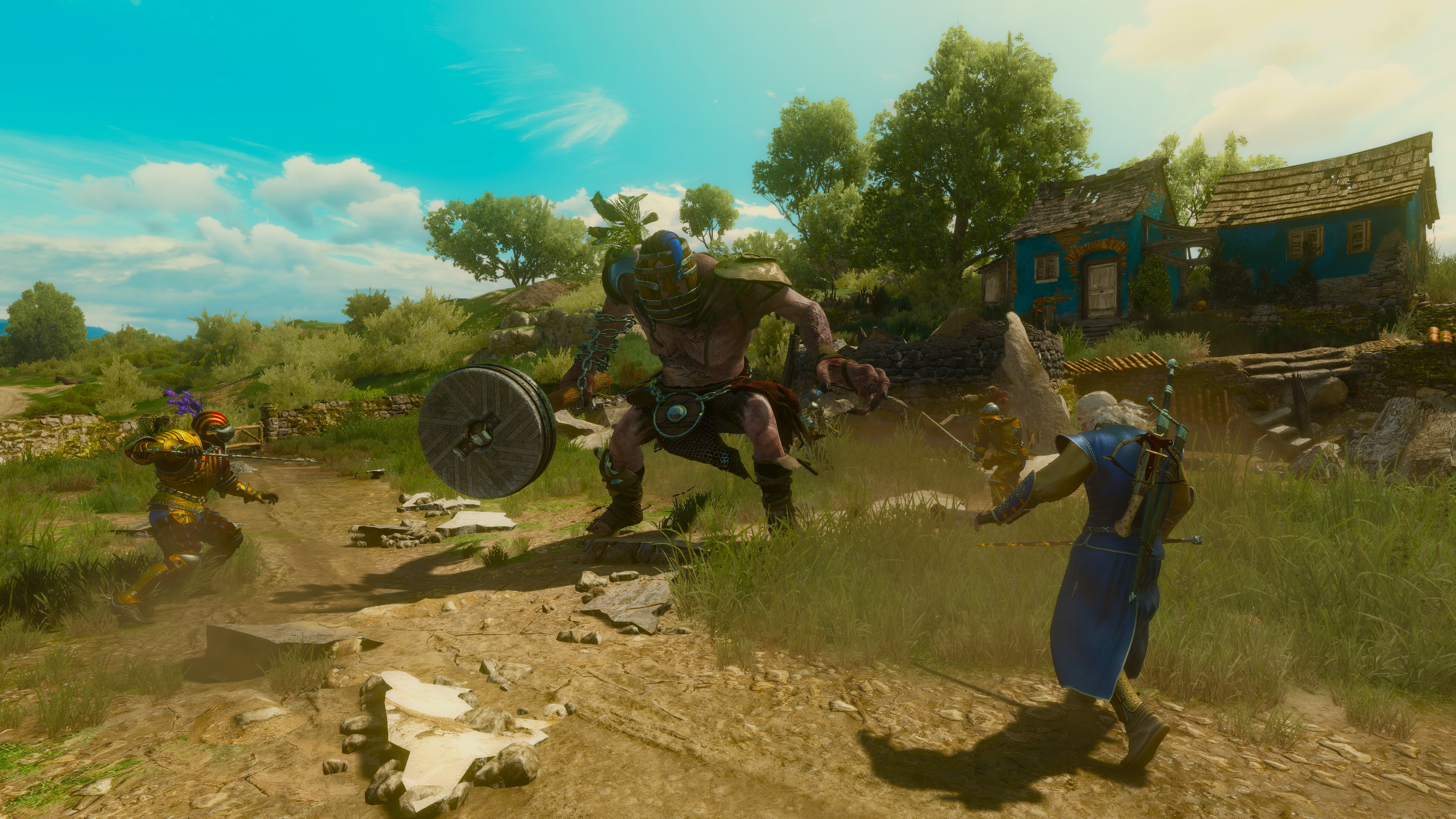 The Witcher 3 Wild Hunt Screen Shot PC Gaming Tussent Geralt Of Rivia 3840x2160
