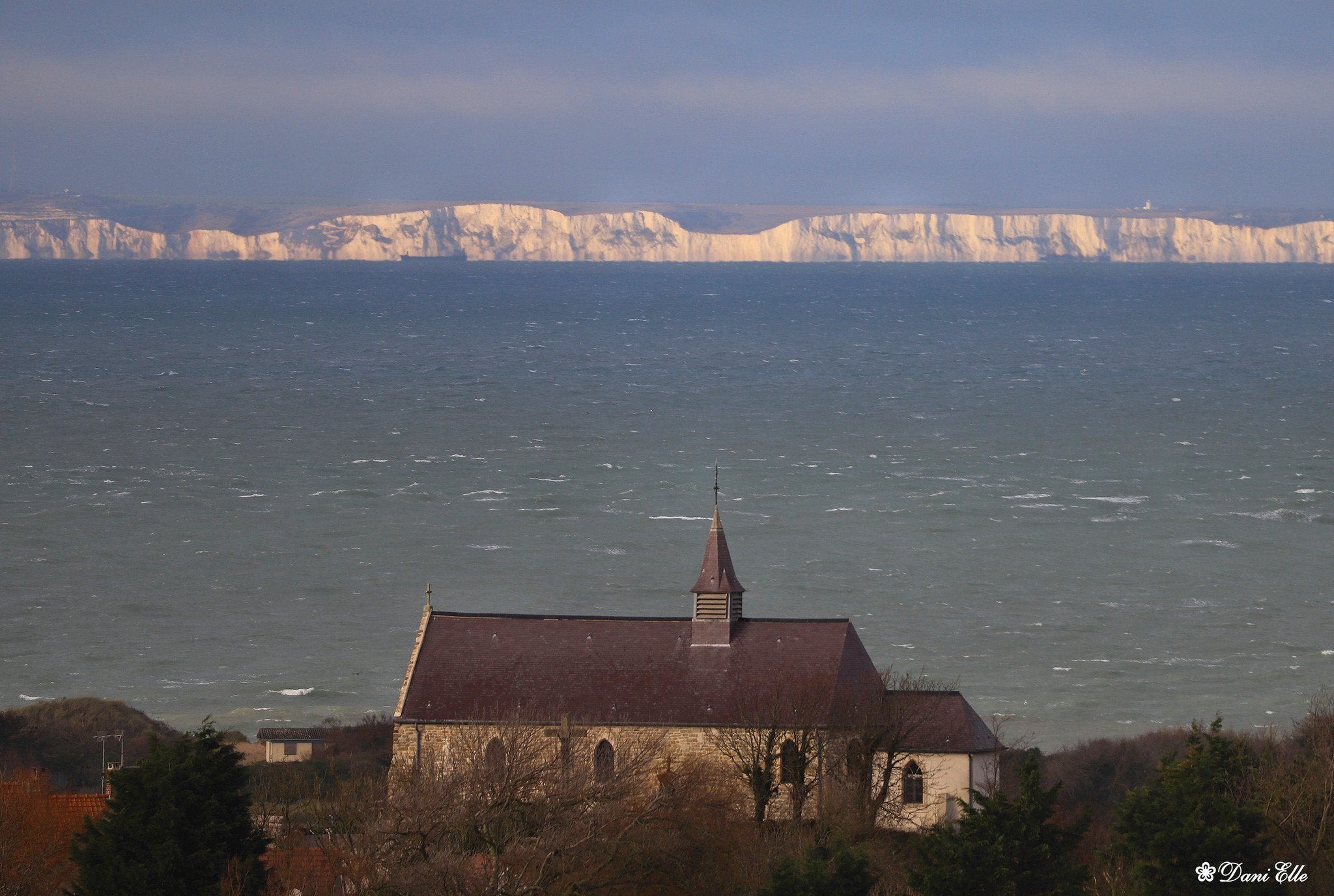 Architecture Building Old Building France UK Church Cliff Sea Europe Trees Dani Elle Cliffs Of Dover 2048x1376