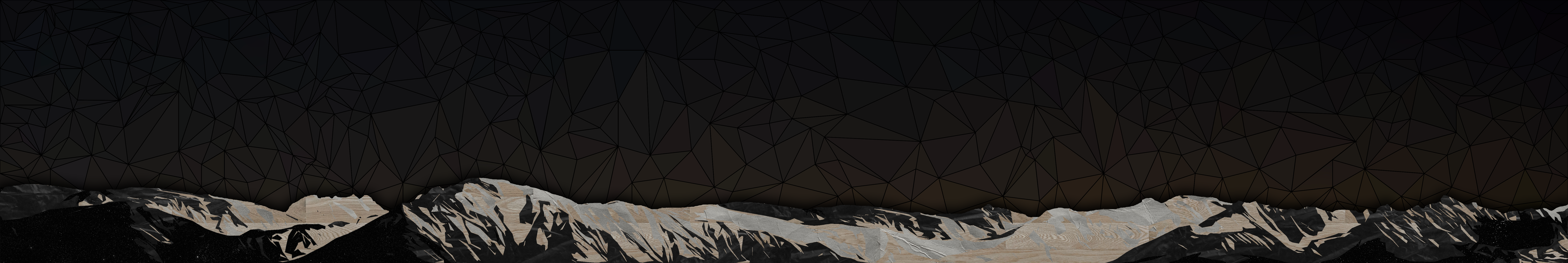 Minimalism Digital Art Geometric Figures Geometry Line Art Low Poly Texture Mountains Ultrawide Trip 8560x1440