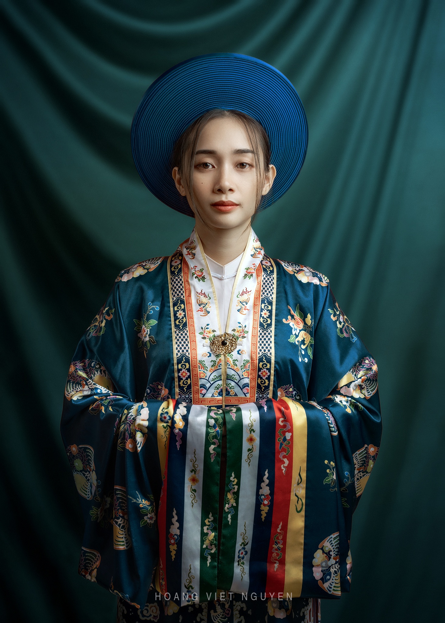 Hoang Nguyen Women Asian Hat Ceremony Curtains 1463x2048