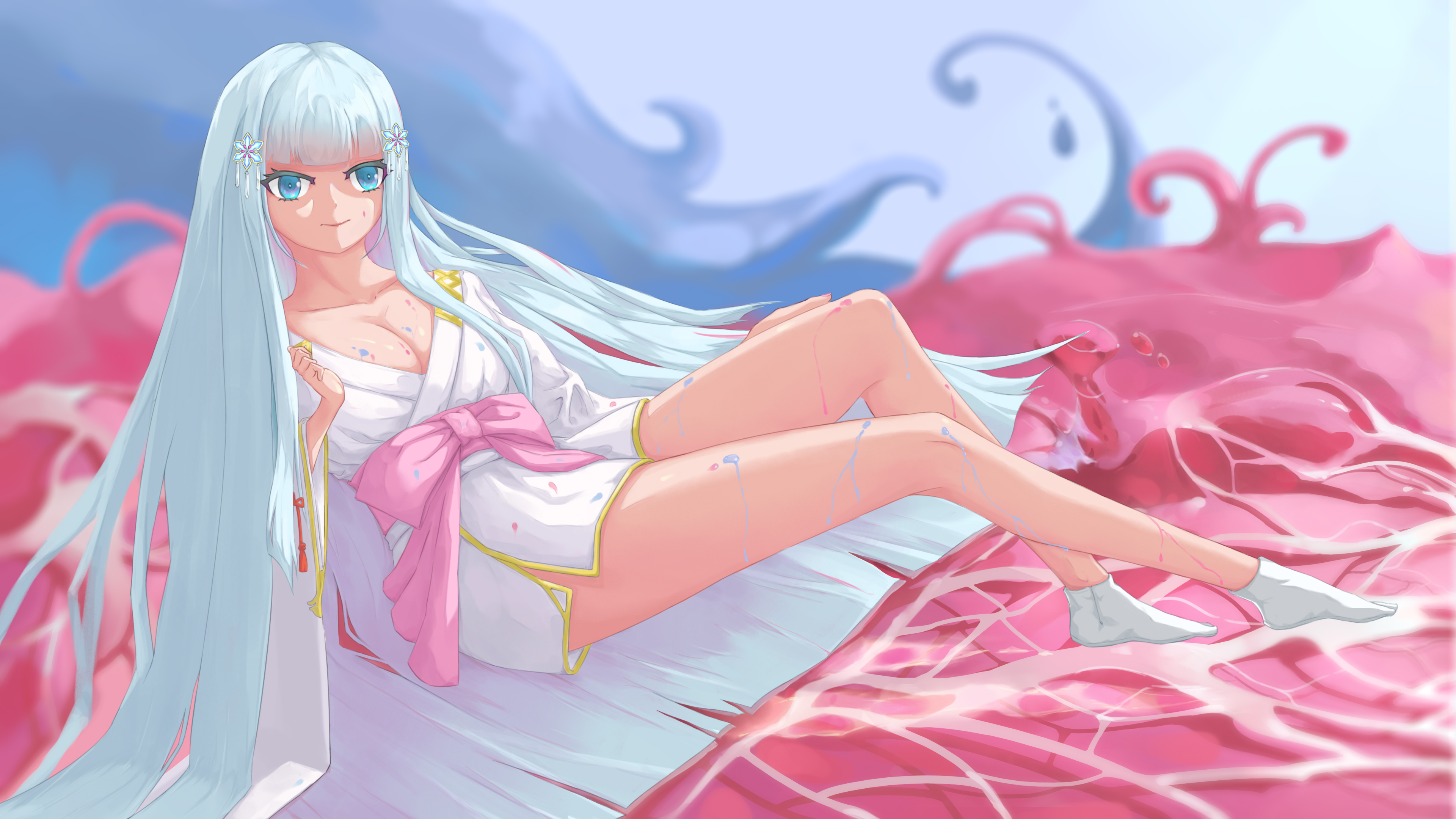 Yuki Onna Bishoujo Mangekyou Bishoujo Mangekyou Anime Girls Galgame 3840x2160