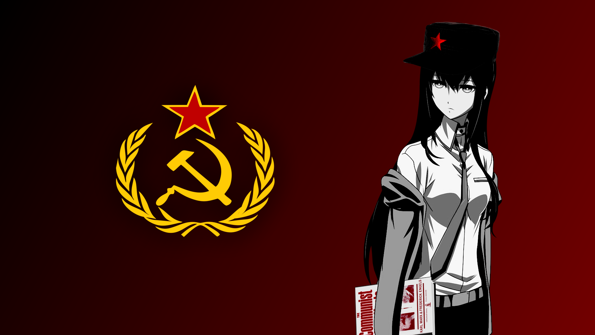 Communism Socialism Steins Gate Makise Kurisu Politics Manga Evil 1920x1080
