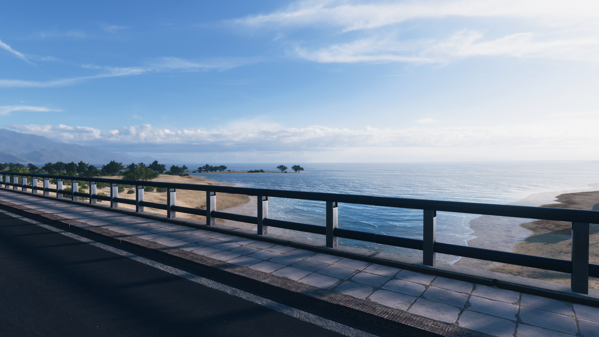 Video Games Forza Forza Horizon 5 Landscape Sky Clouds Sea Bridge 1920x1080