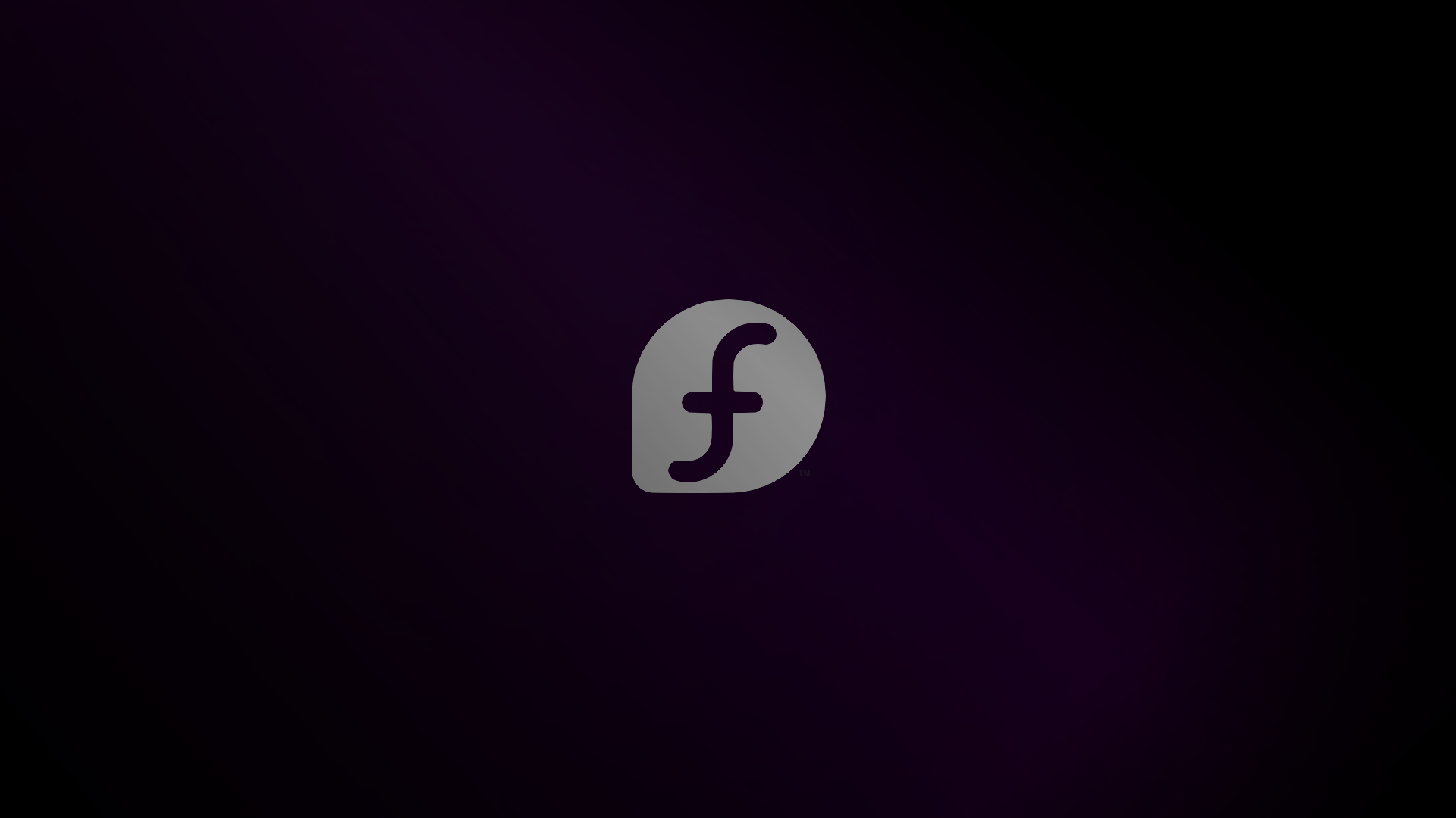 Linux Fedora Minimalism Purple Background 1920x1080