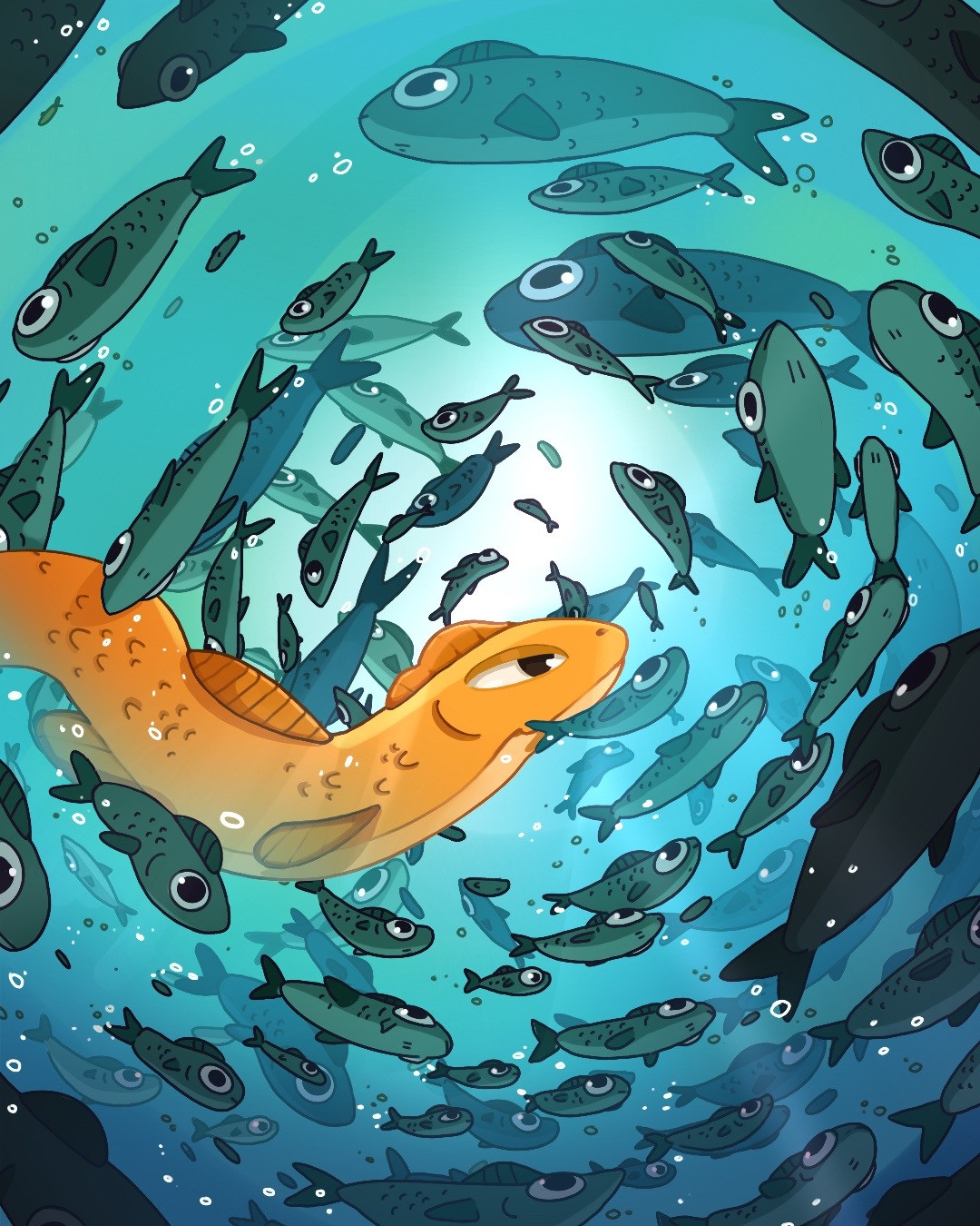 Valentart Digital Art Illustration Fish Water Portrait Display 1080x1350