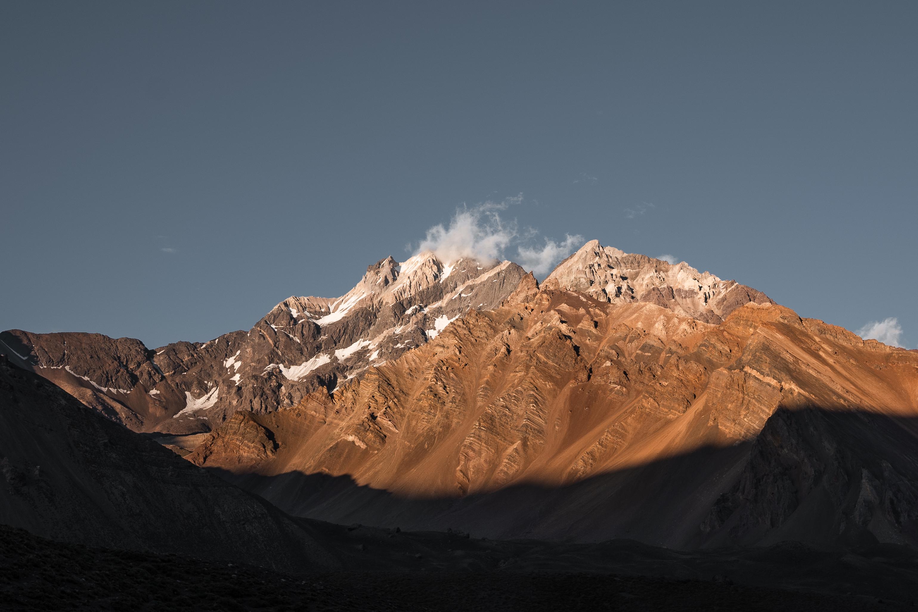 Nature Landscape Snow Argentina South America Sunset Mountains Desert 3079x2053