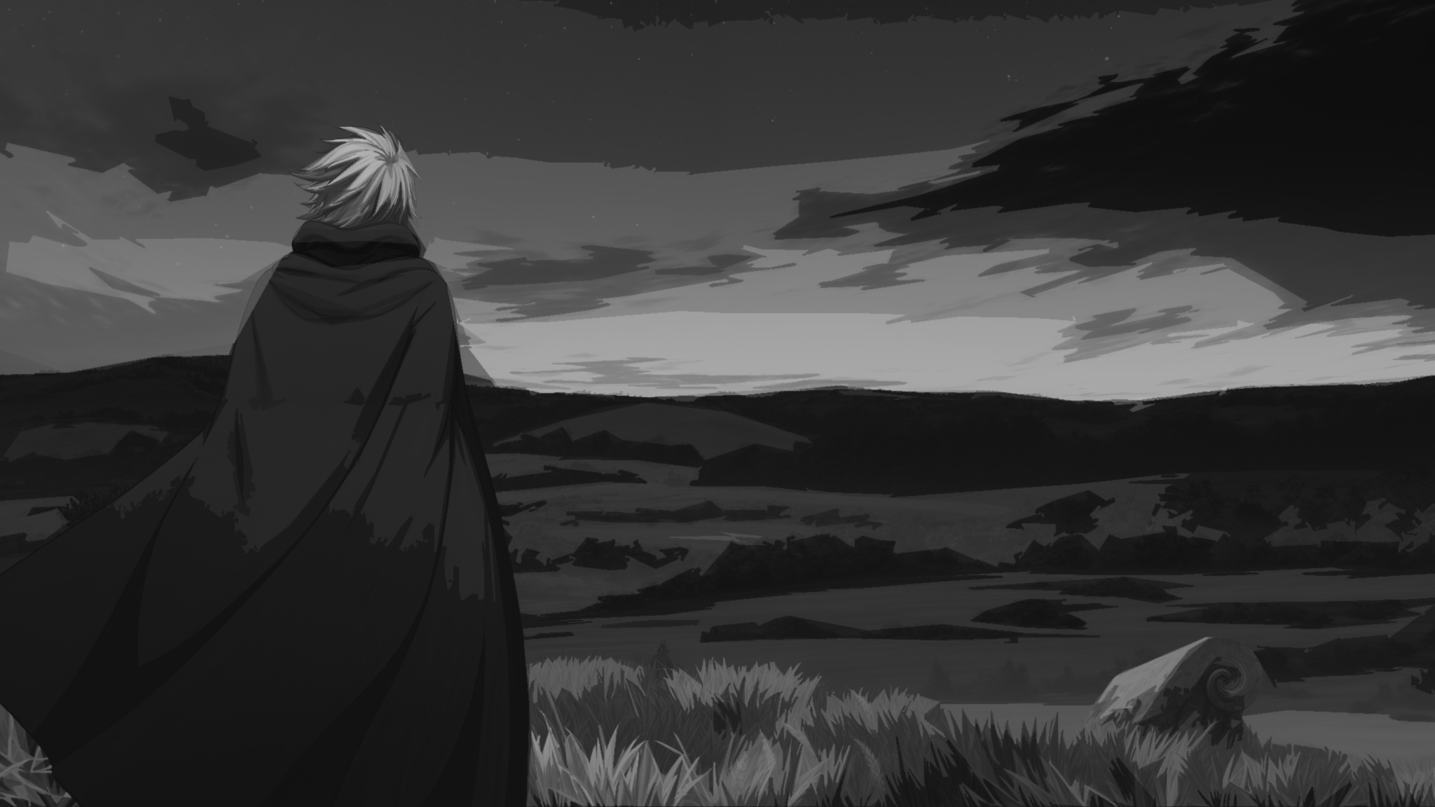 Vinland Saga Anime Simple Background 2048x1152