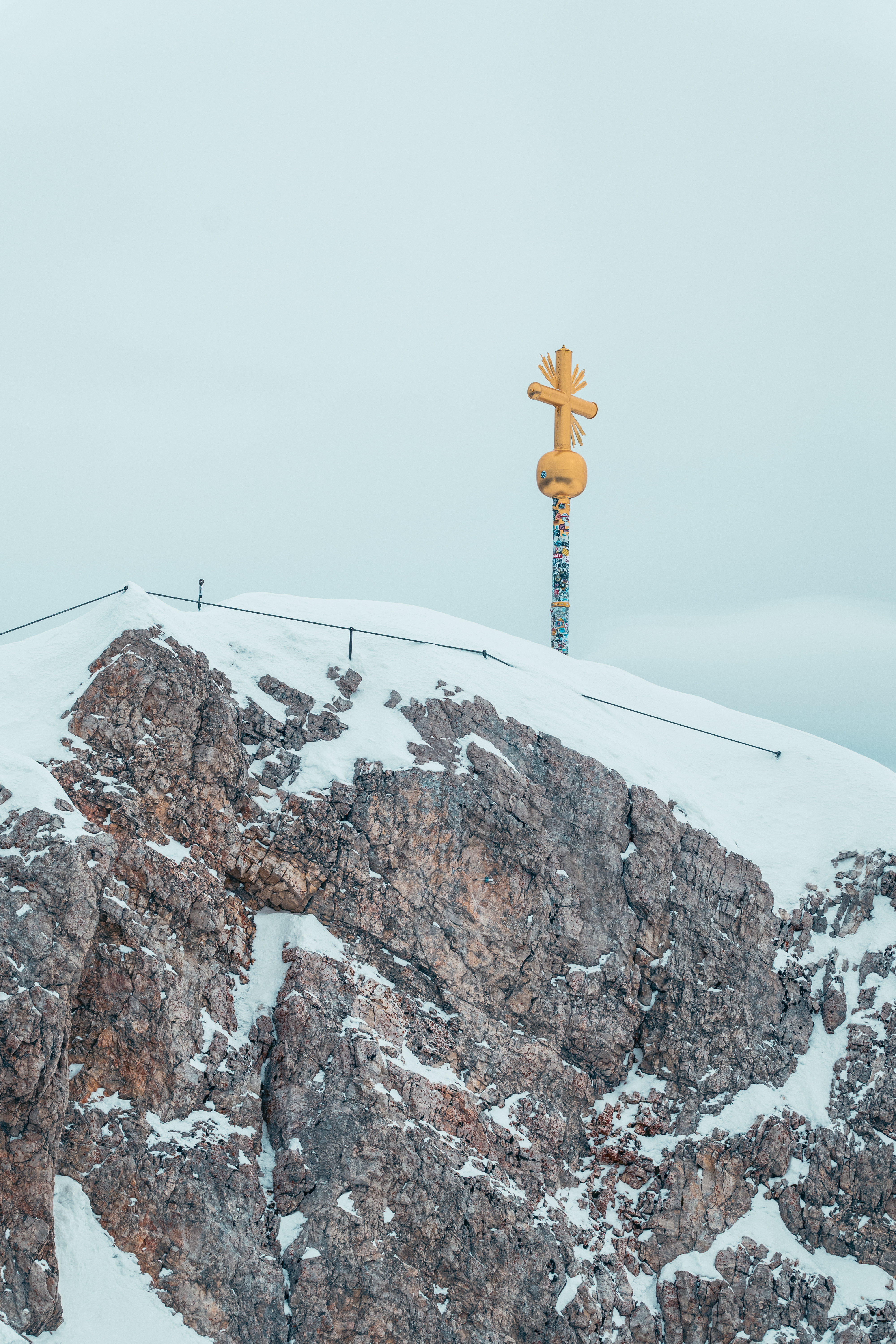 Zugspitze Mountains Snow Cold Austria Germany 4000x6000