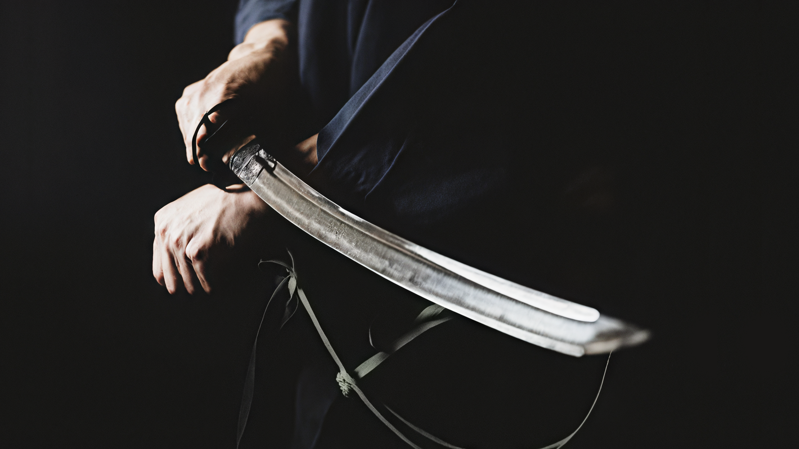 Samurai Men Katana Sword Japan 2560x1440