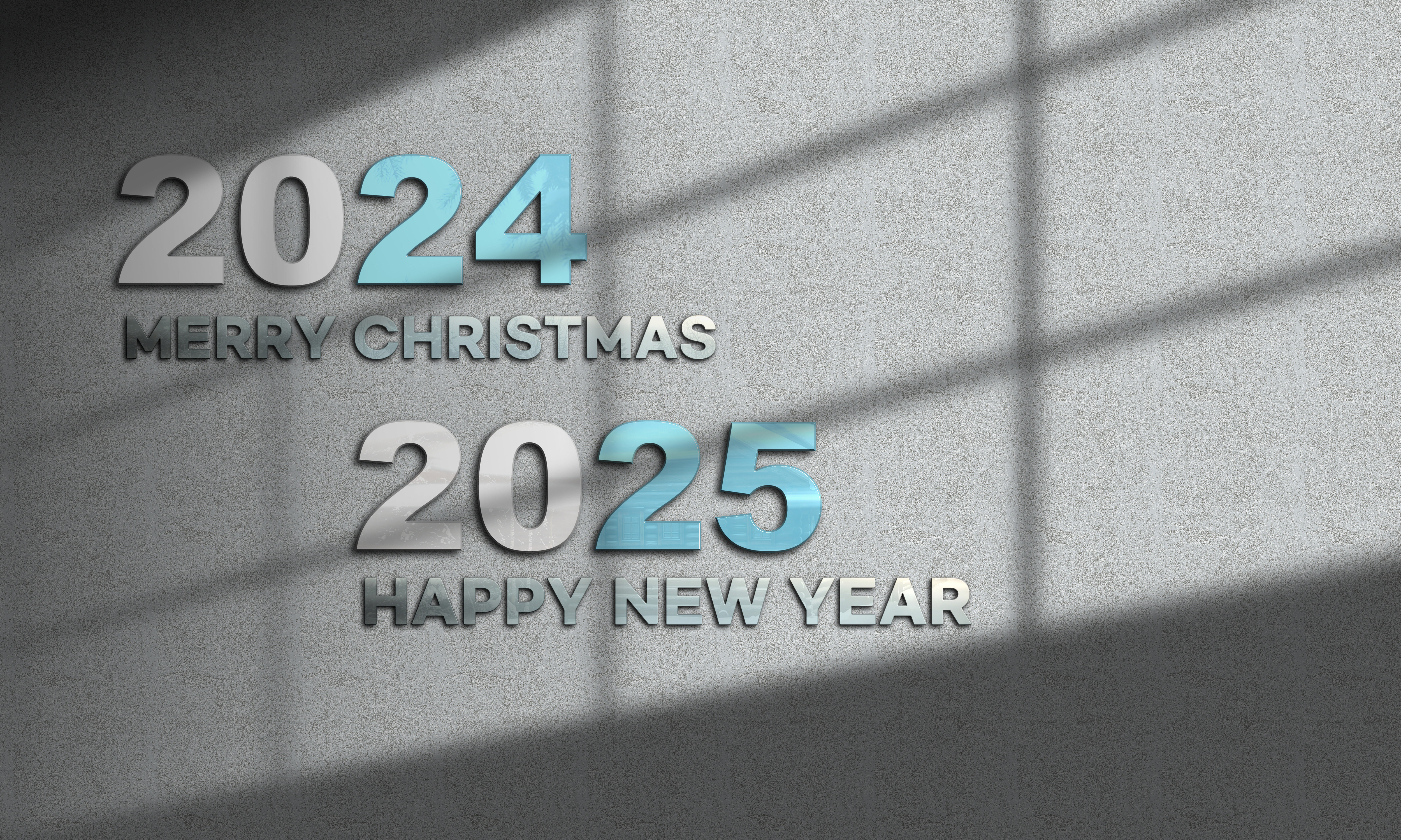2025 Year New Year Numbers Typography 5000x3000