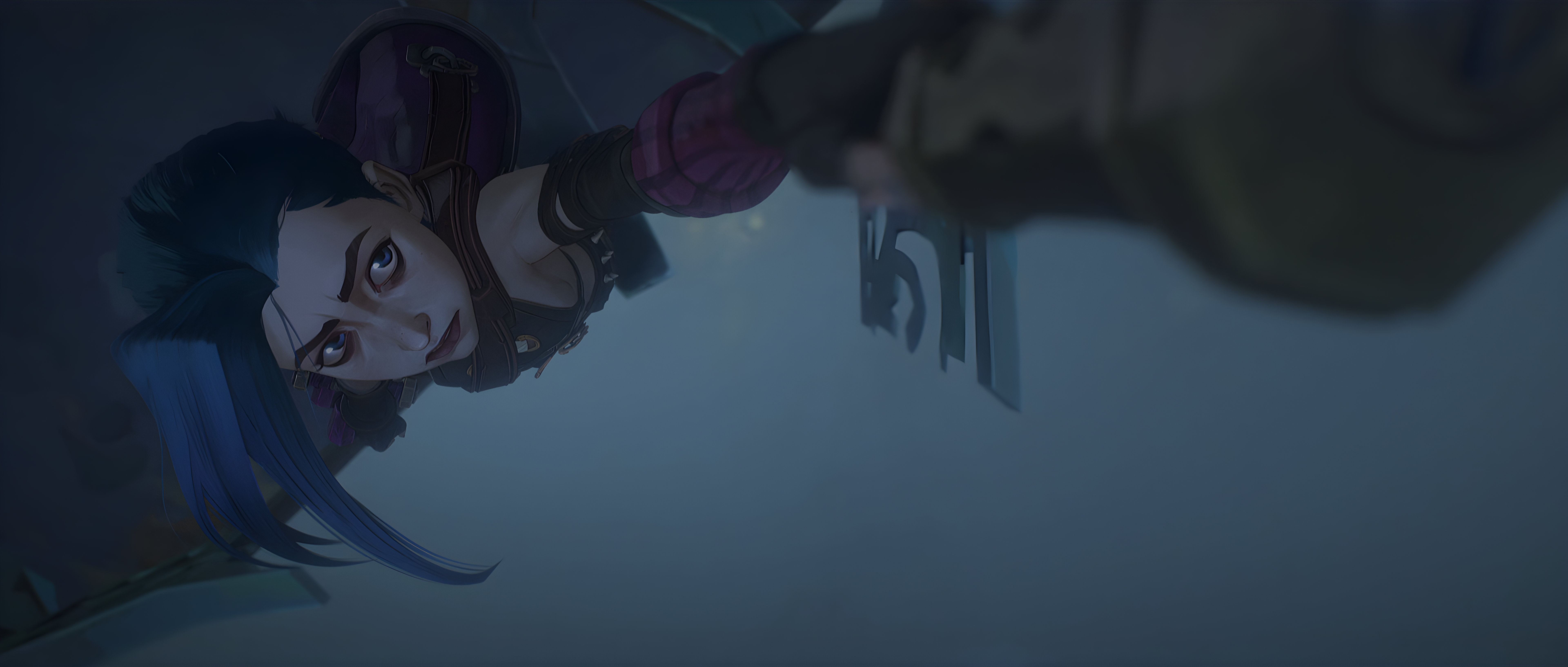 Jinx Arcane Arcane League Of Legends League Of Legends Netflix TV Series TV Series Digital Art Video 7680x3265