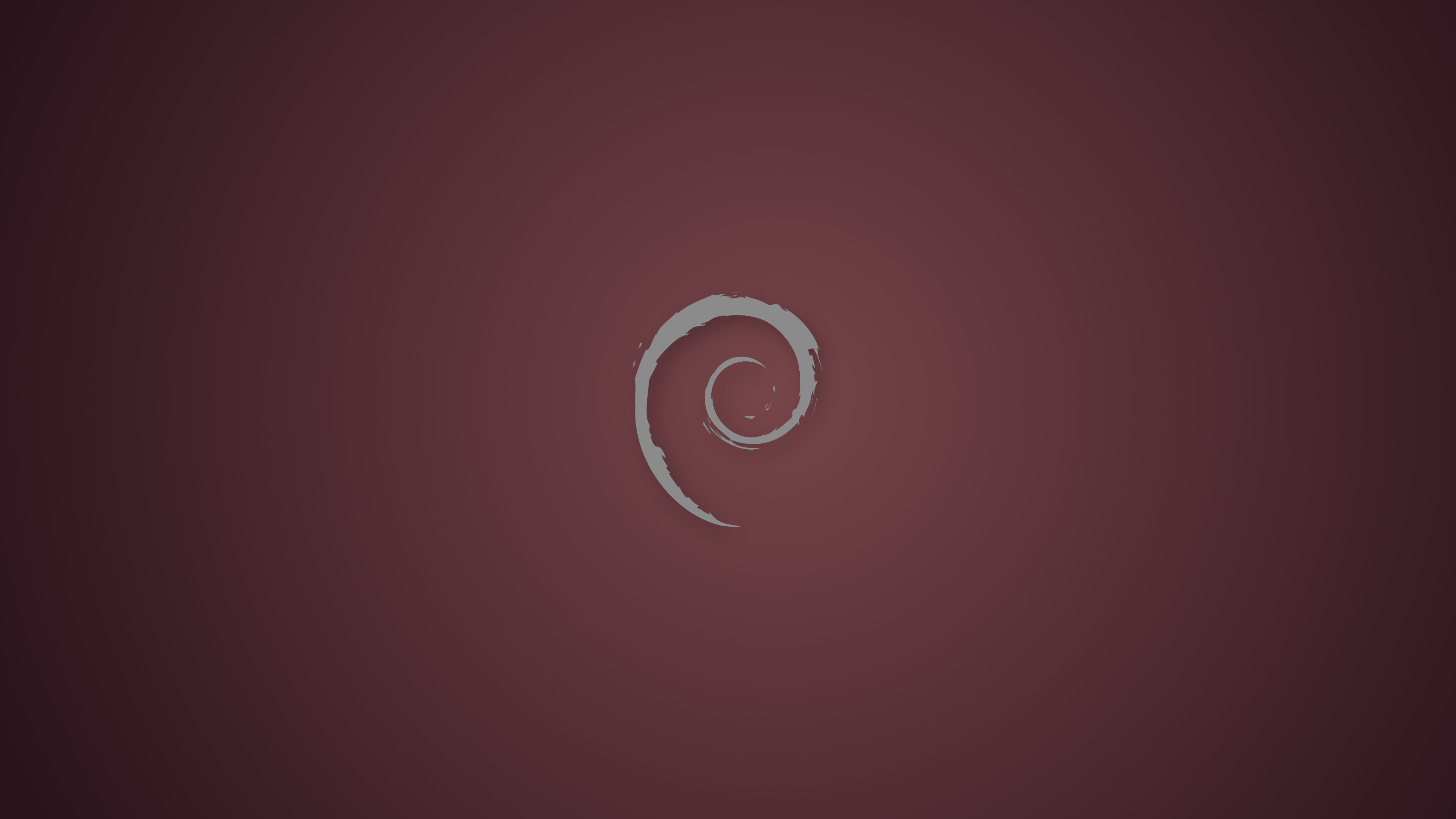 Debian Gradient Linux Logo Simple Background 3840x2160