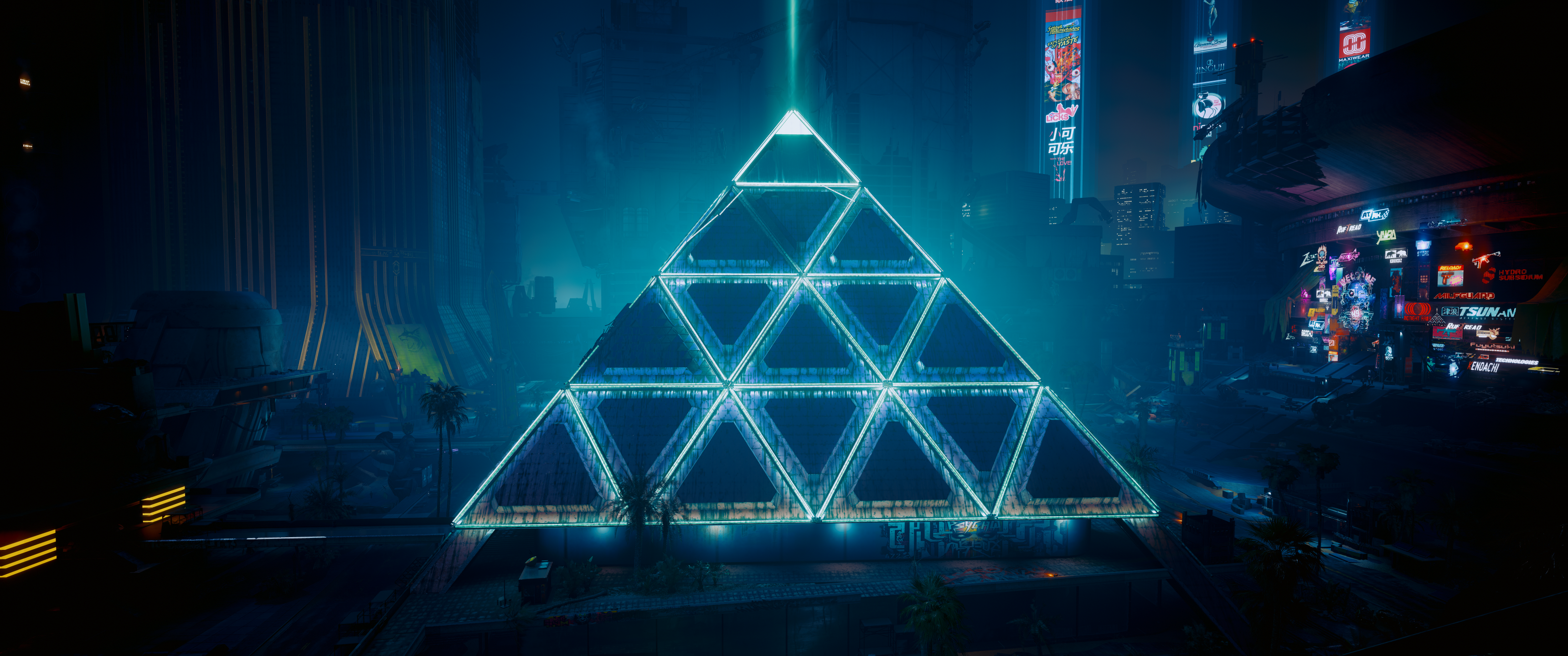 Cyberpunk Cyberpunk 2077 Pyramid Cyberpunk 2077 Phantom Liberty 3440x1440