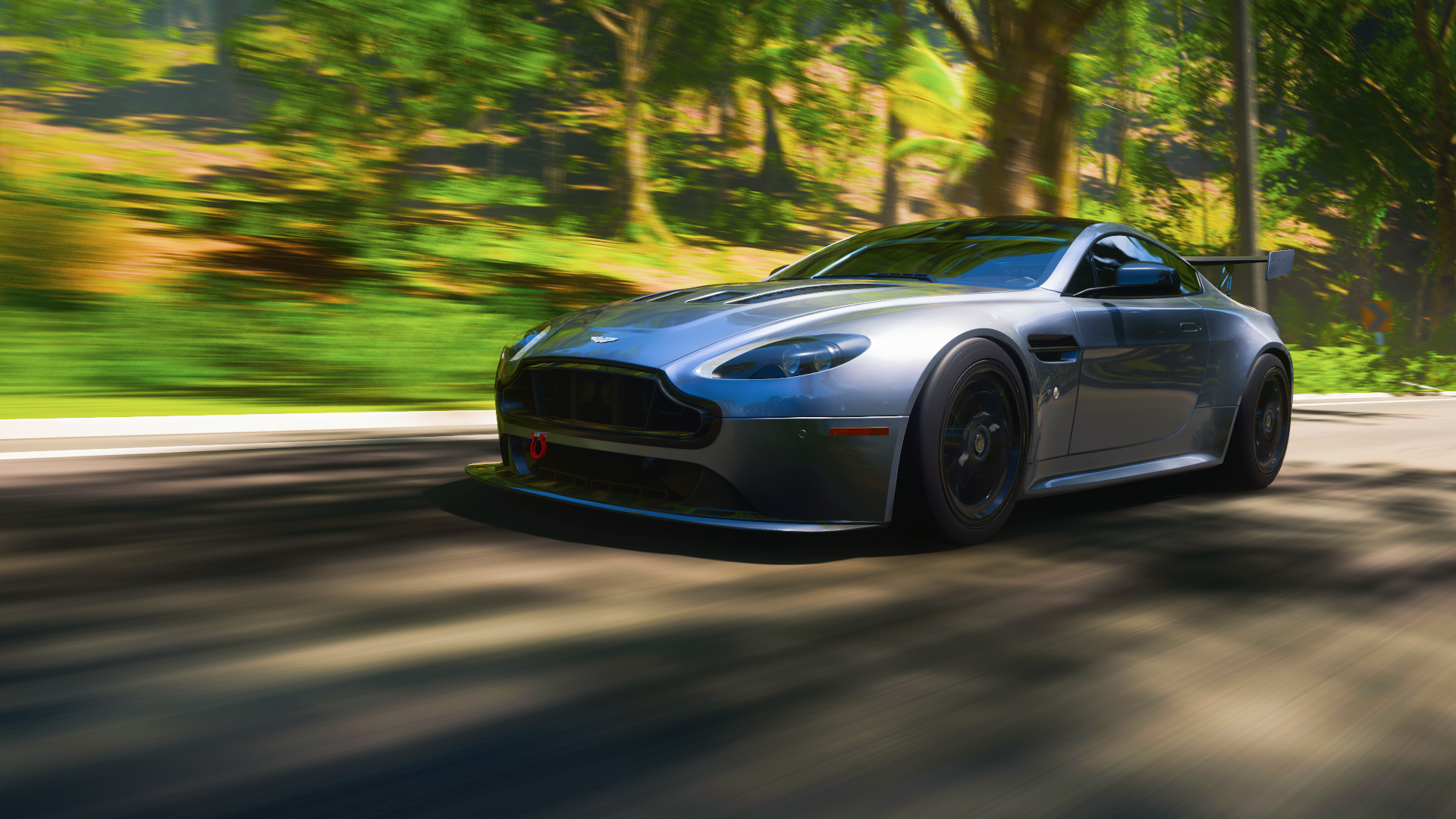 Video Games Forza Forza Horizon 5 Car Vehicle Aston Martin British Cars Road Trees Green 1920x1080