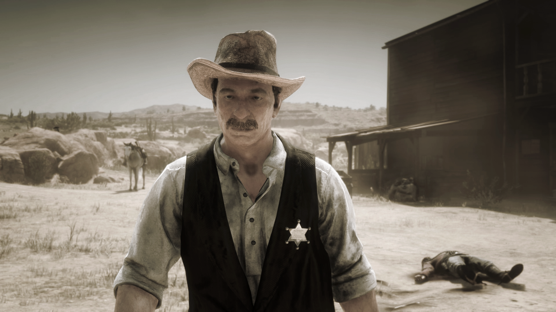 Red Dead Redemption 2 Sheriff Law Filter Outlaws Portrait 1920x1080