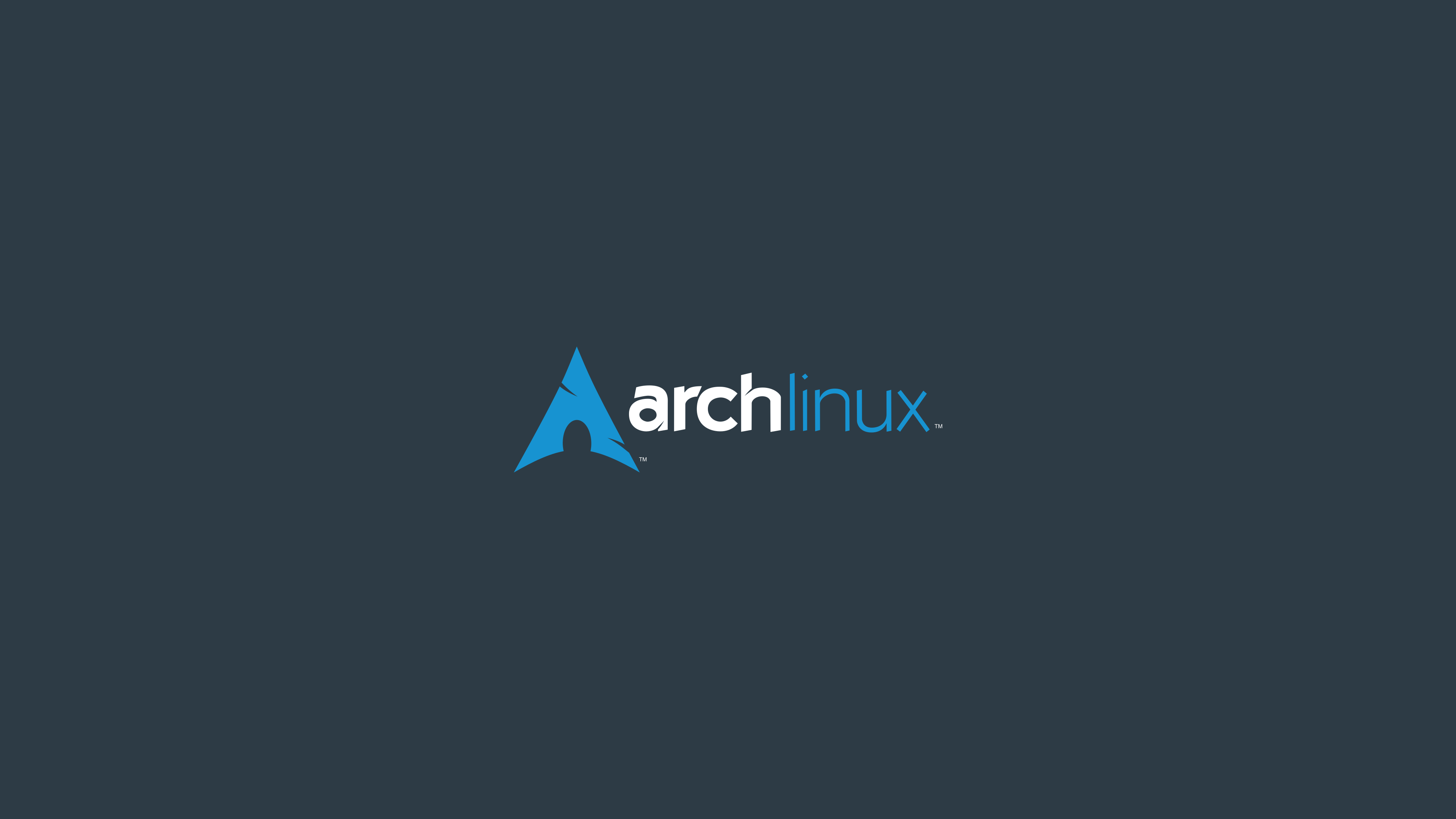 Linux Arch Linux Logo Minimalism Simple Background Text Operating System 3840x2160