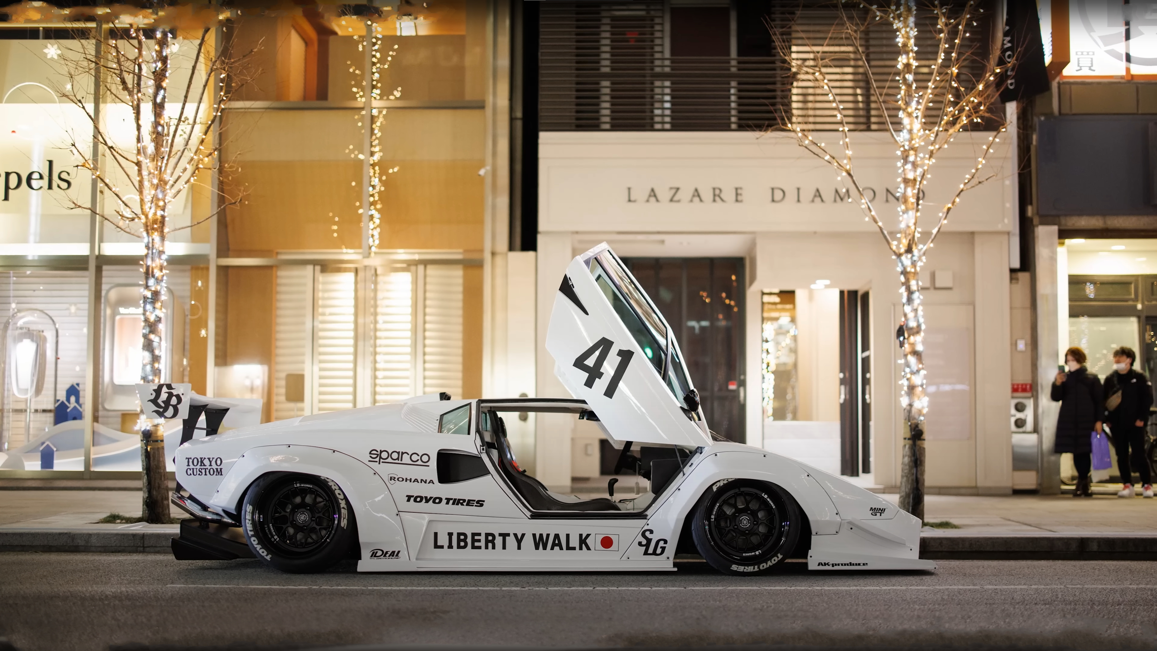 Larry Chen Speedhunters Lamborghini Countach Liberty Walk LB Works Car Stance Cars Italian Cars Body 3840x2160