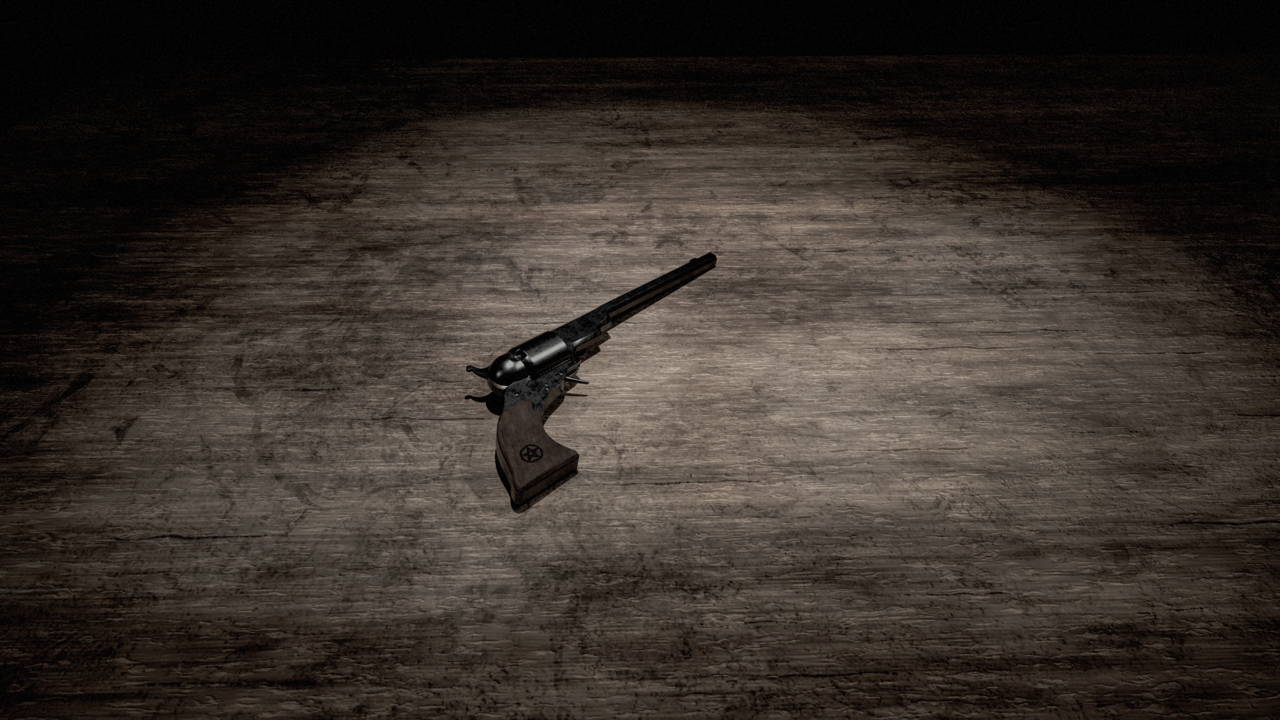 Supernatural Revolver Weapon Digital Art Gun 2560x1440