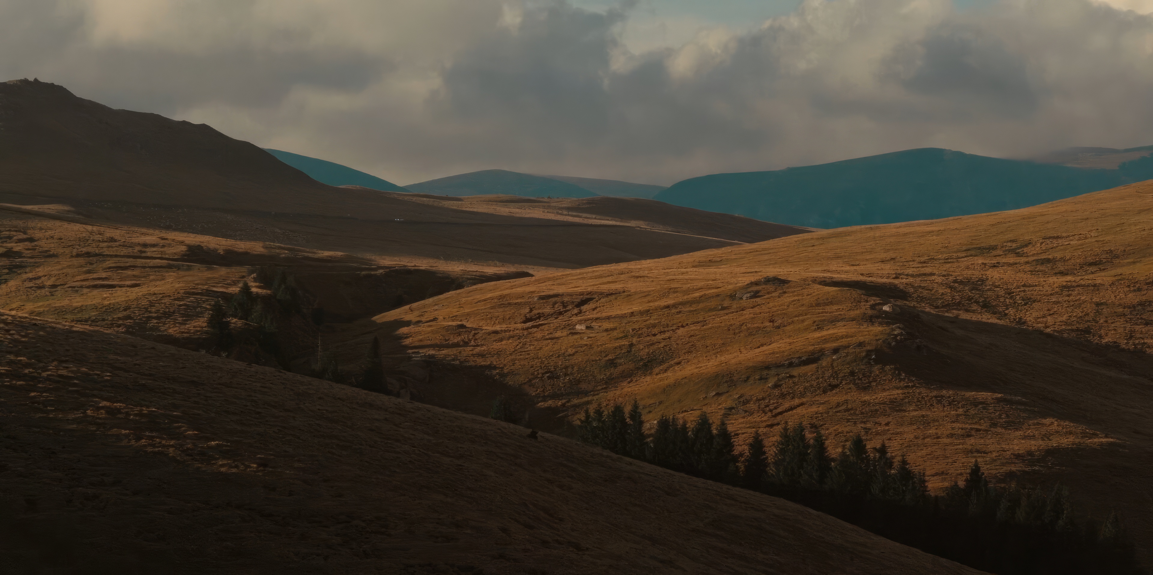Screen Shot Film Stills Movies Landscape Far View Mountains Trees Nature 3840x1916