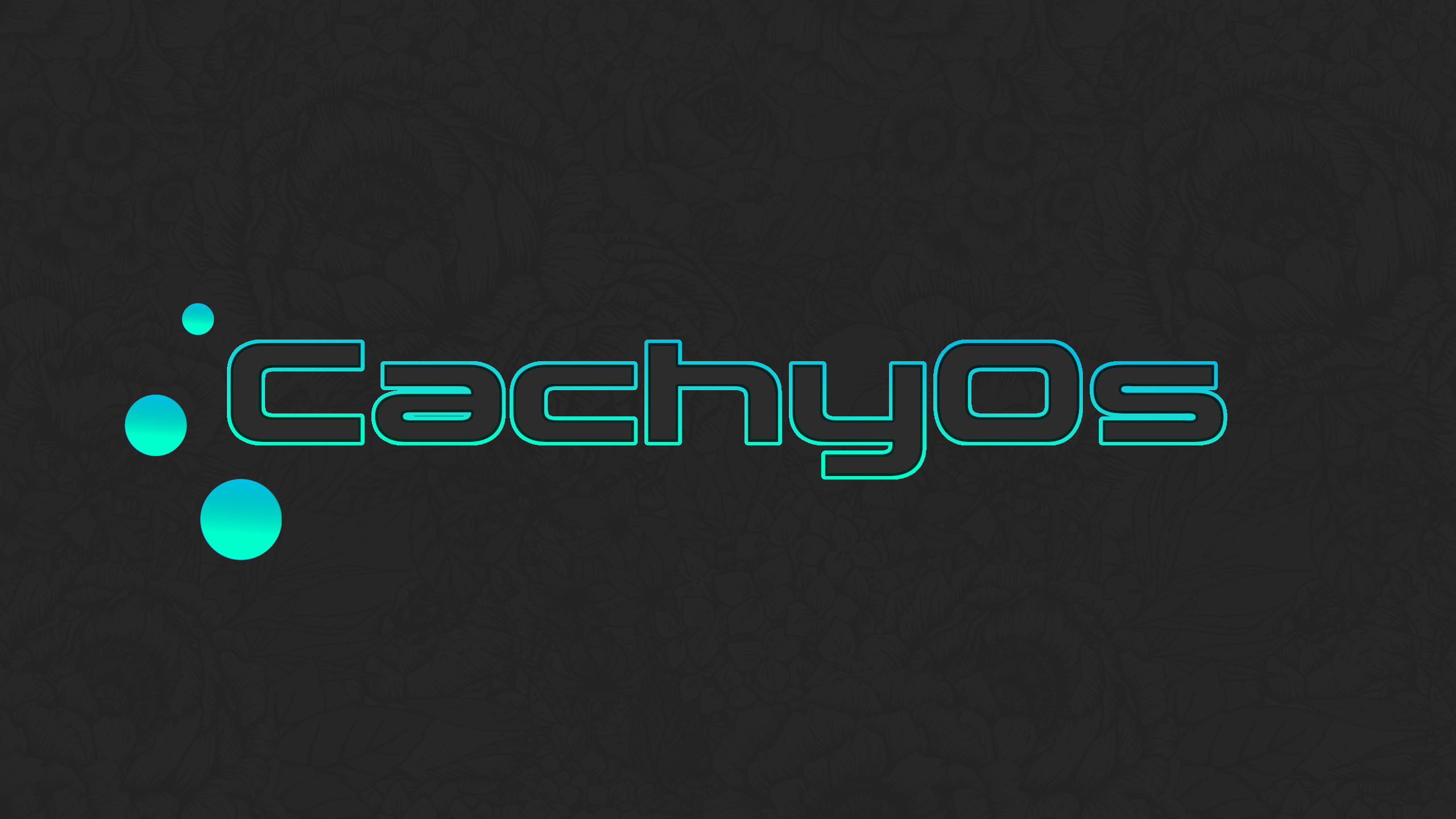 CachyOs Linux Operating System Dark Background 2560x1440