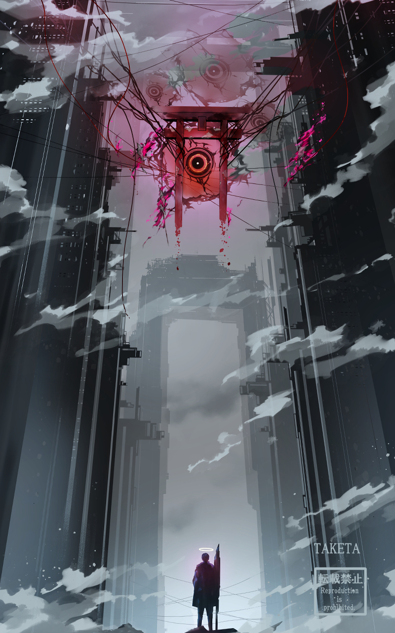 Artwork Digital Art Torii 800x1280