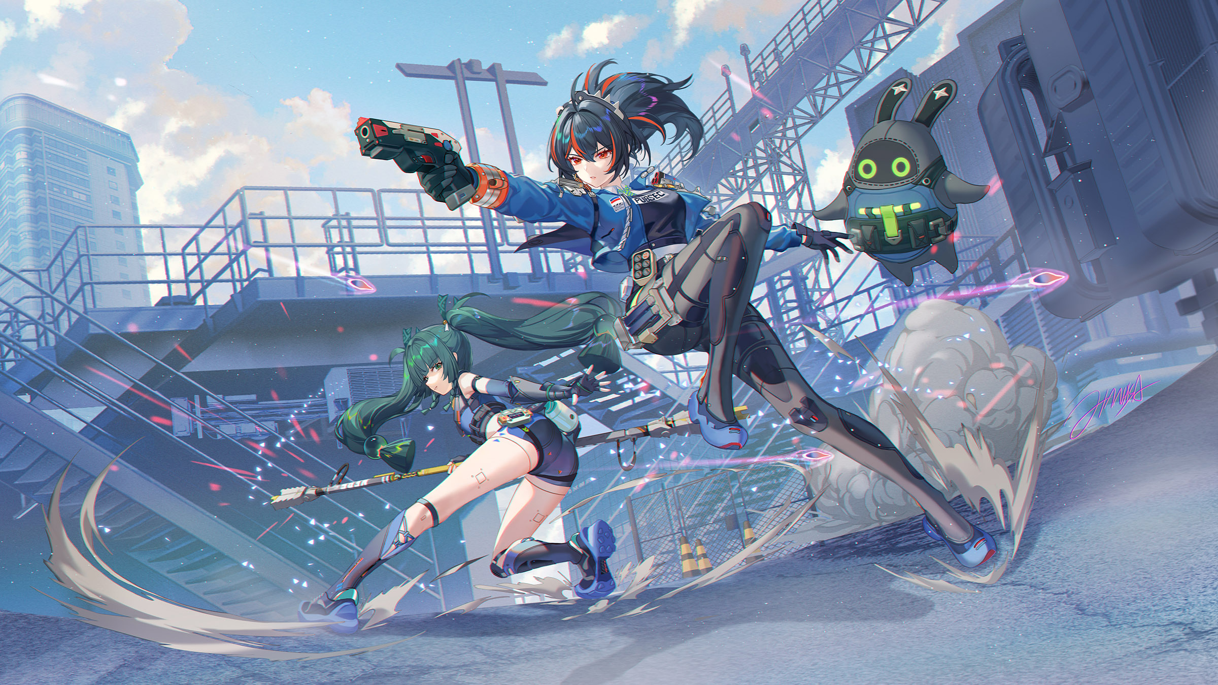 Anime Anime Games Anime Girls Zenless Zone Zero Zhu Yuan Zenless Zone Zero Qingyi Zenless Zone Zero 2400x1350