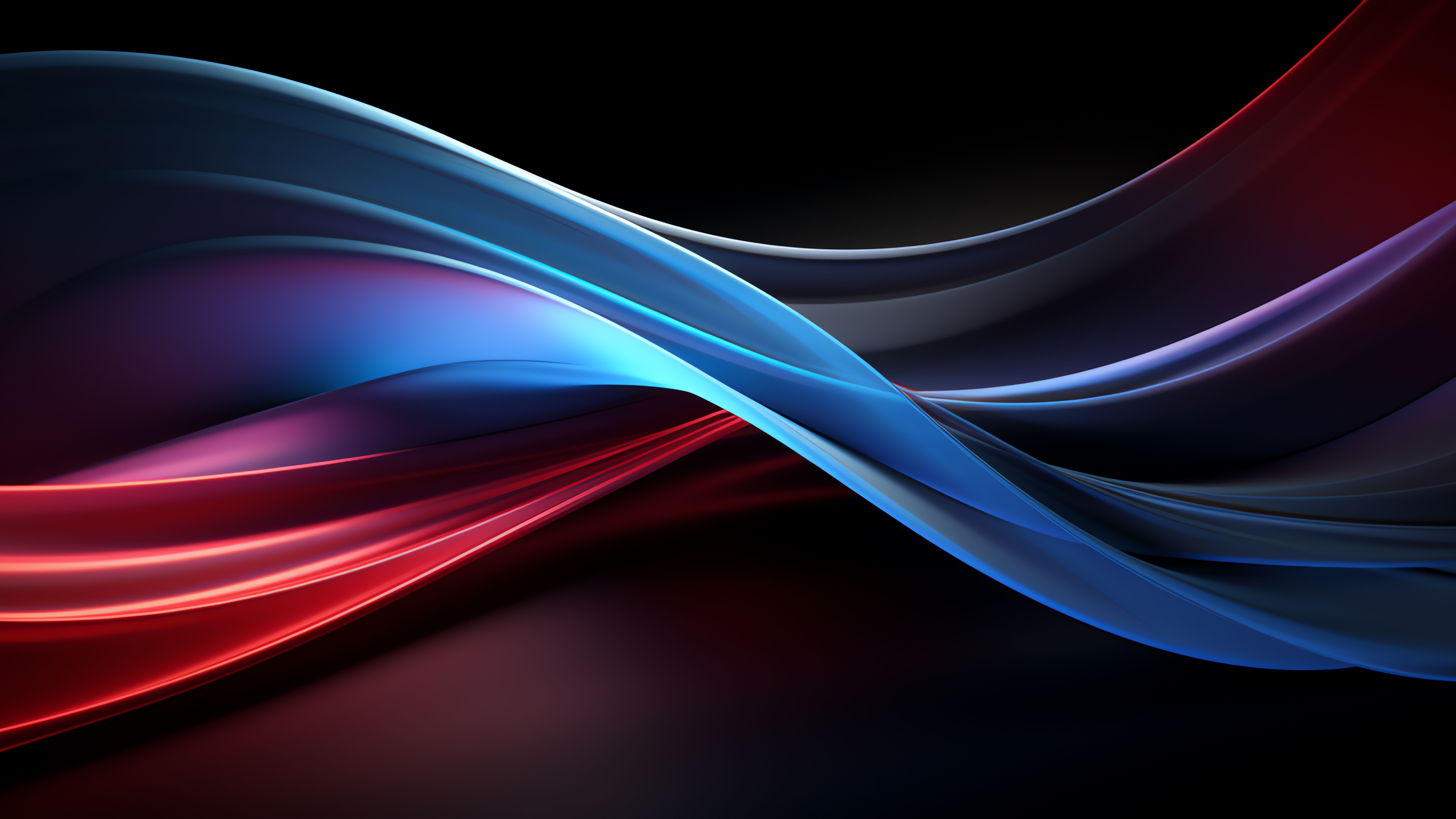 Abstract 3D Abstract Colorful Red Blue Black 7680x4320