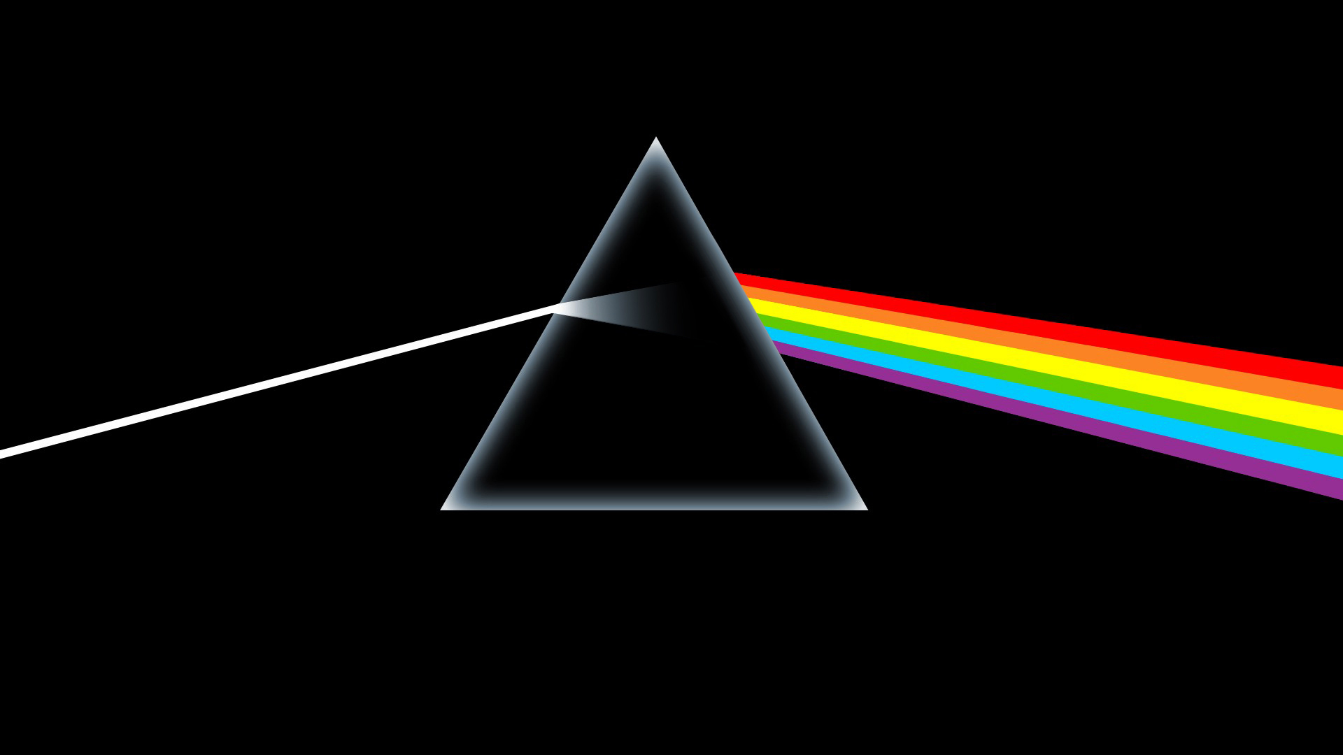 Storm Thorgerson Pink Floyd Hipgnosis The Dark Side Of The Moon Prism Black Background Rainbows Refr 1920x1080