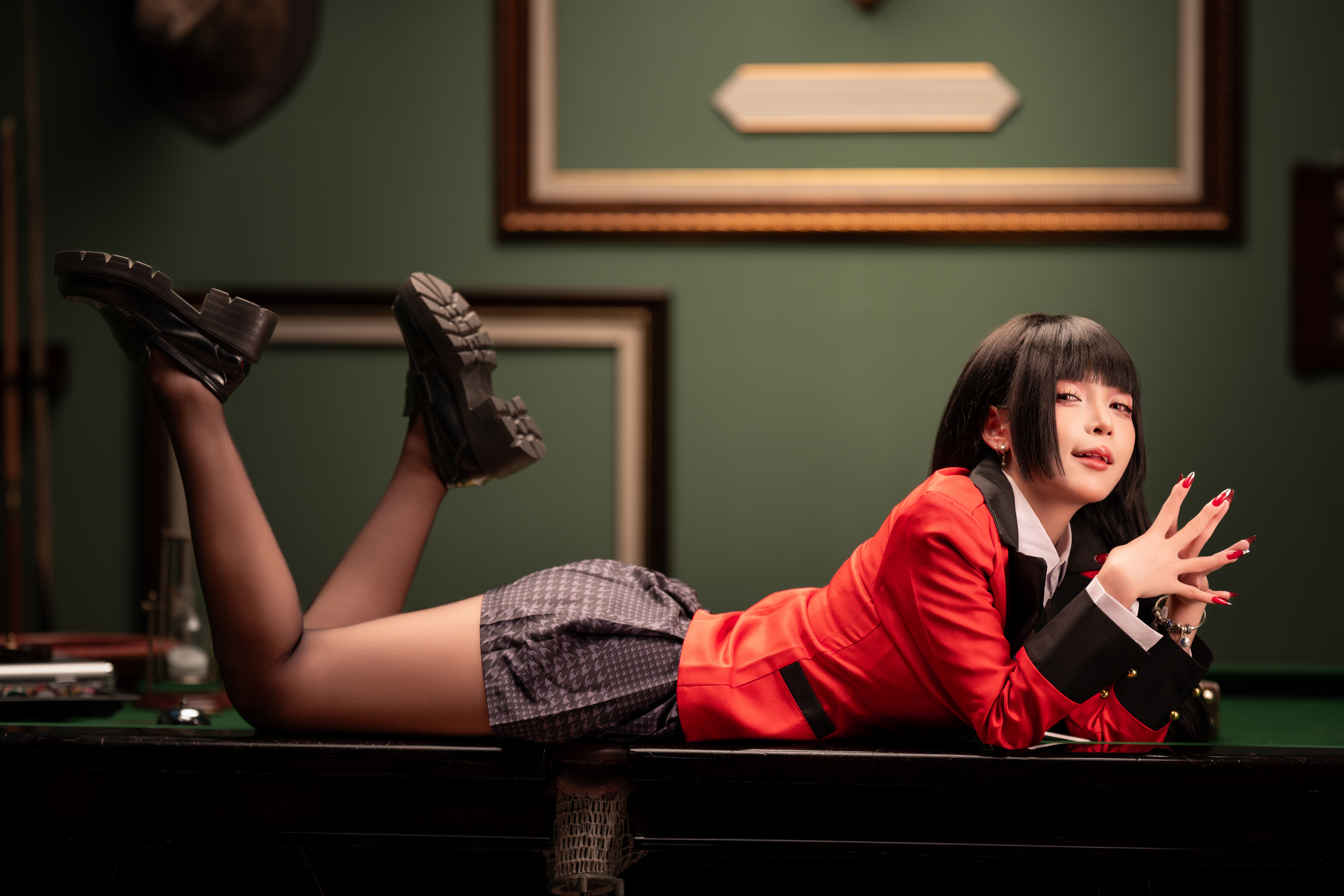 Women Model Asian Cosplay Jabami Yumeko Kakegurui Anime Anime Girls Women Indoors 6048x4032