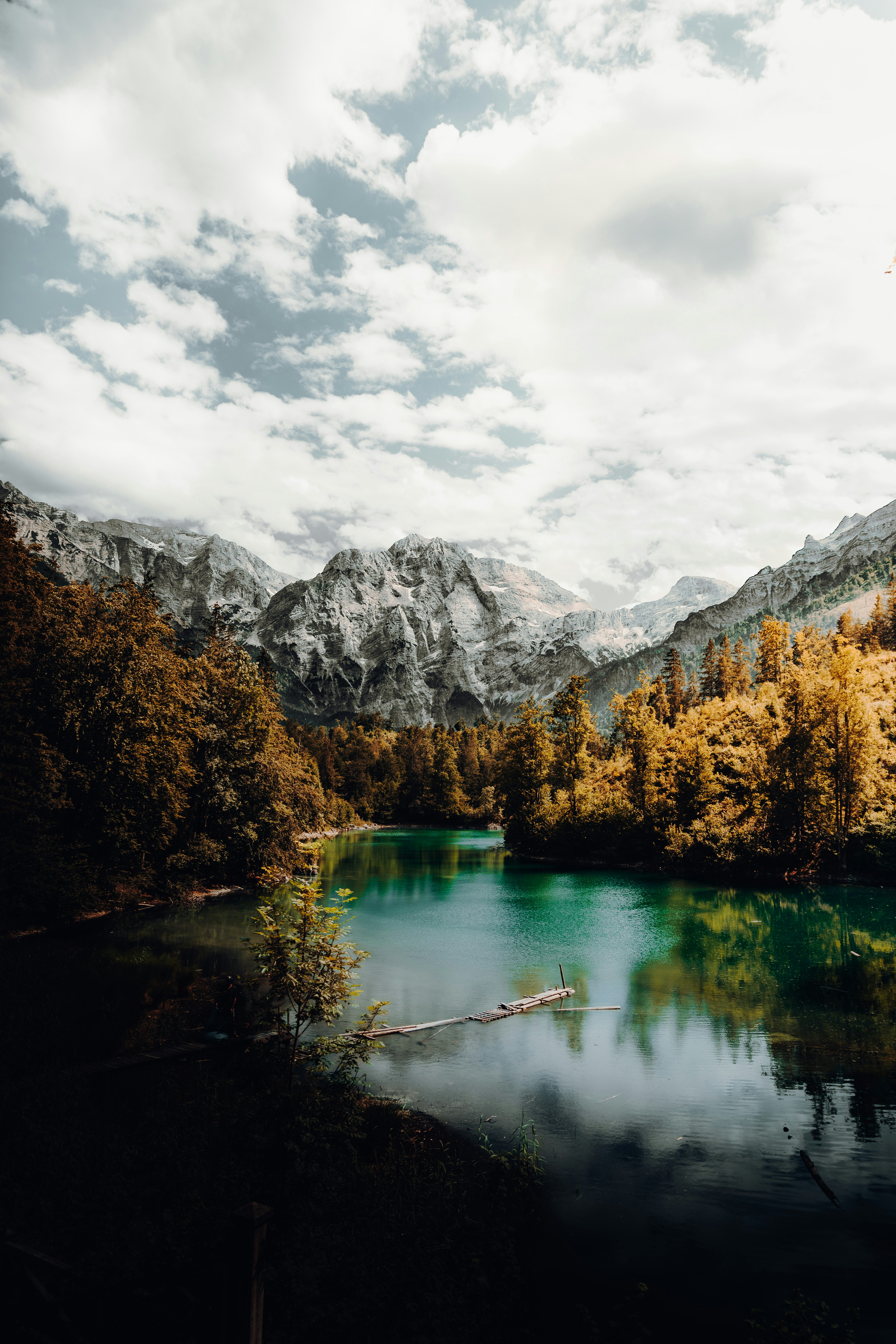 Nature Landscape Trees Mountains Clouds River Water Fall Forest Snow Plants Austria Spring 4160x6240