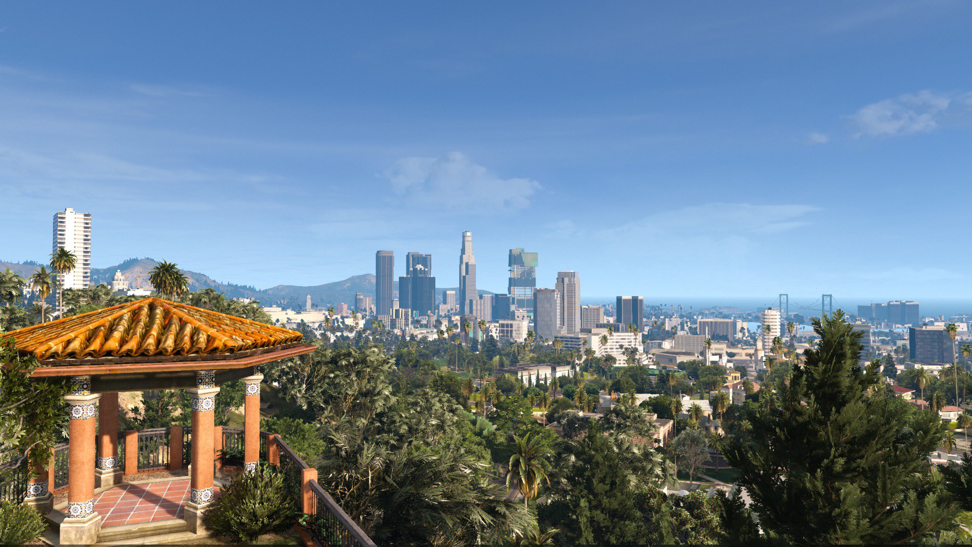 FiveM NaturalVision Evolved Los Santos Los Angeles City Grand Theft Auto V Video Games Rockstar Game 1920x1080