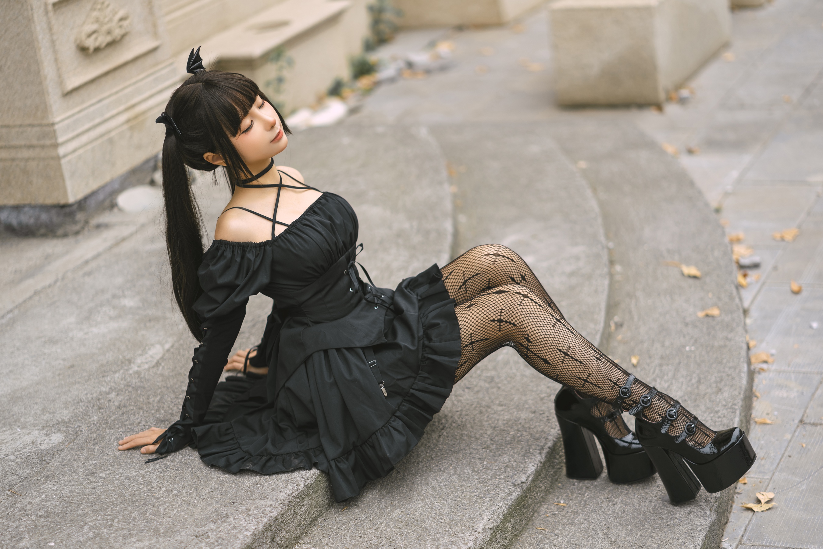 Cosplay Gothic Lolita Gothic Asian High Heels 2700x1800