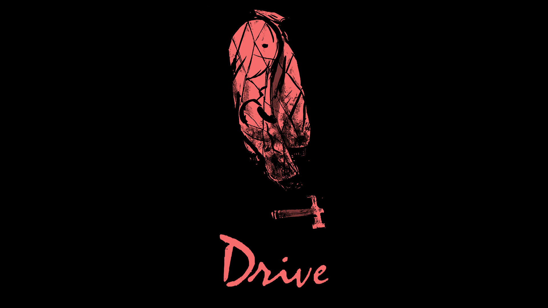 Drive Movie Ryan Gosling Movie Poster Simple Background 1920x1080