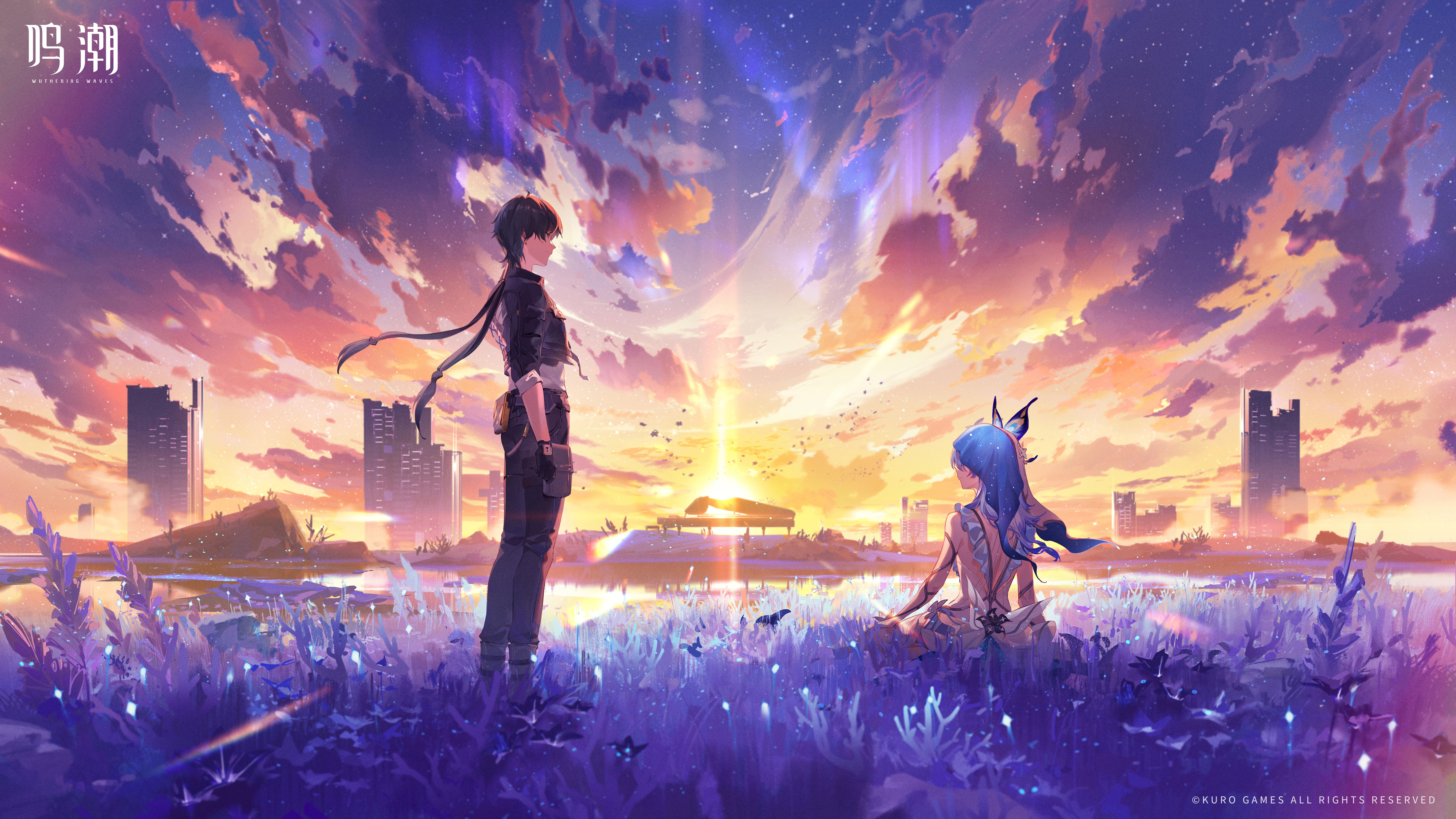 Wuthering Waves Sunrise Anime Girls Anime Boys Male Rover Wuthering Waves Shorekeeper Wuthering Wave 7000x3938