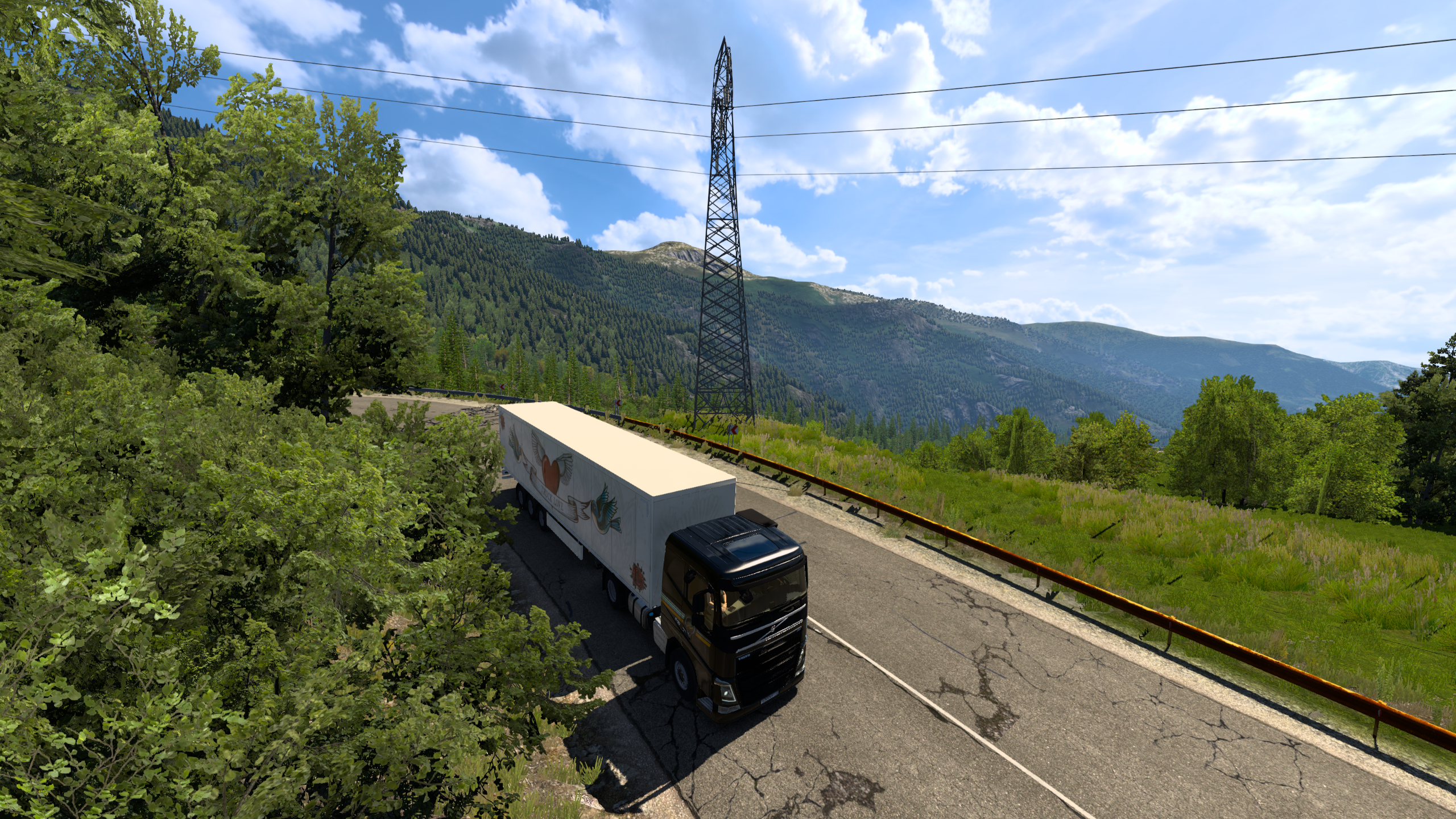 Euro Truck Simulator 2 Euro Truck Simulator Volvo Truck SCS Software Video Games Digital Art 2560x1440