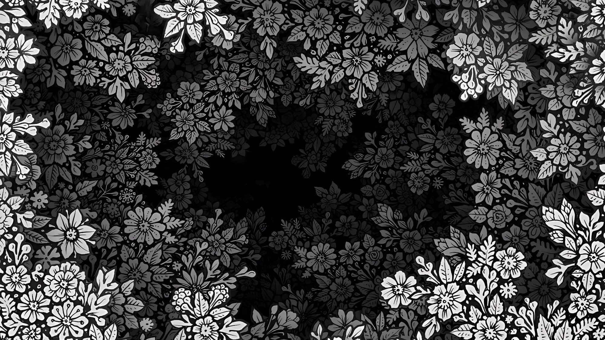 Visothkakvei Flowers Monochrome 2000x1125