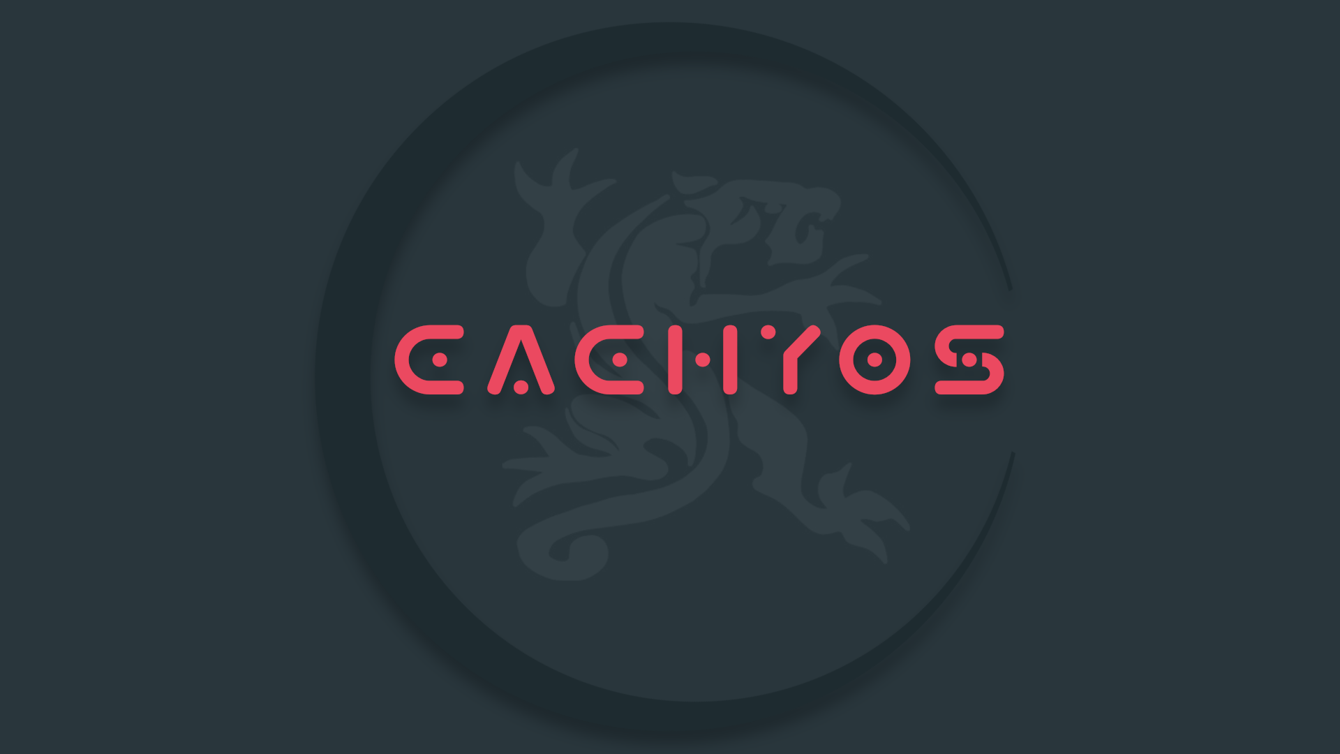 CachyOs Linux Operating System Dark Background 1920x1080