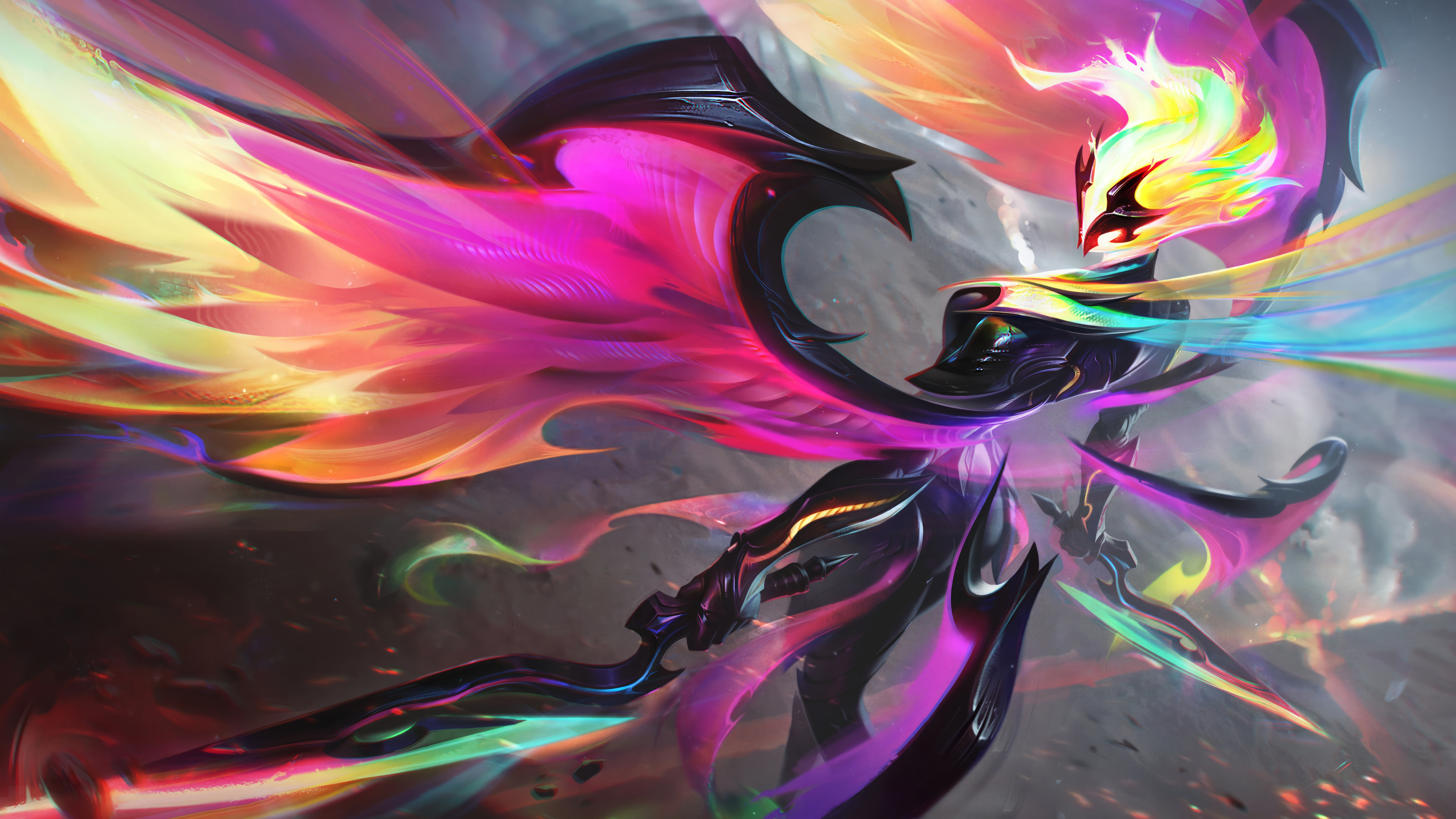 Empyrean League Of Legends League Of Legends Digital Art Riot Games GZG 4K Video Games Kayle League  7680x4320