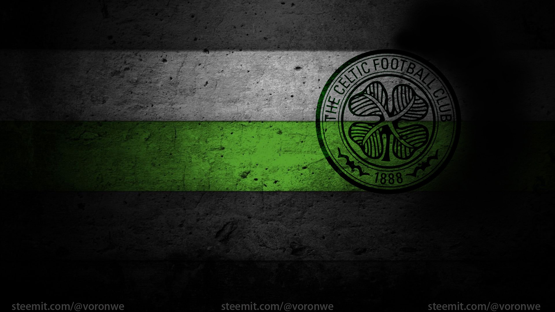Soccer Clubs Football Glasgow Celtic Glasgow Digital Art Watermarked Low Light 1920x1080