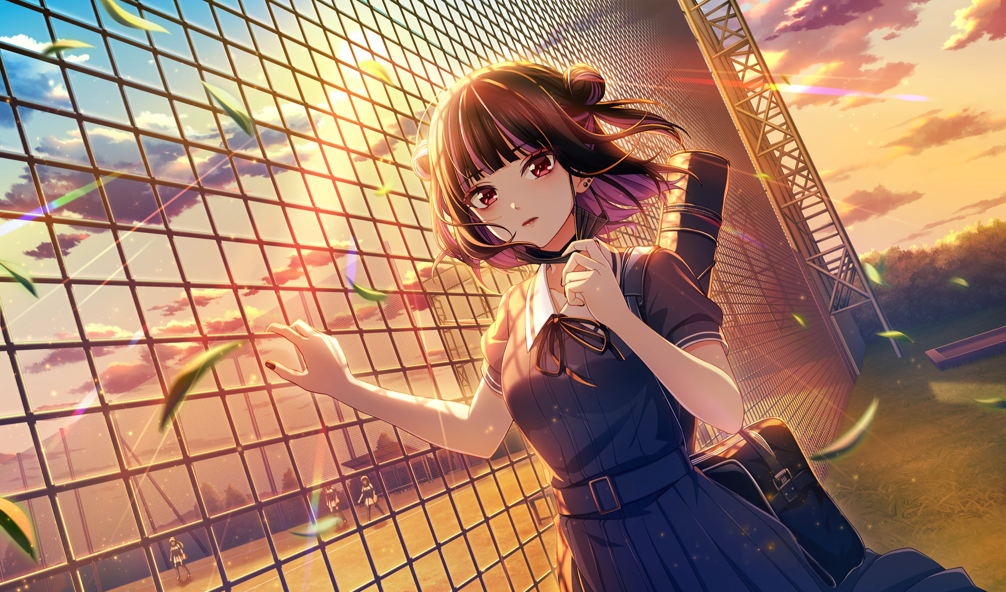 Anime Girls Sunset Baseball Clouds 2048x1205