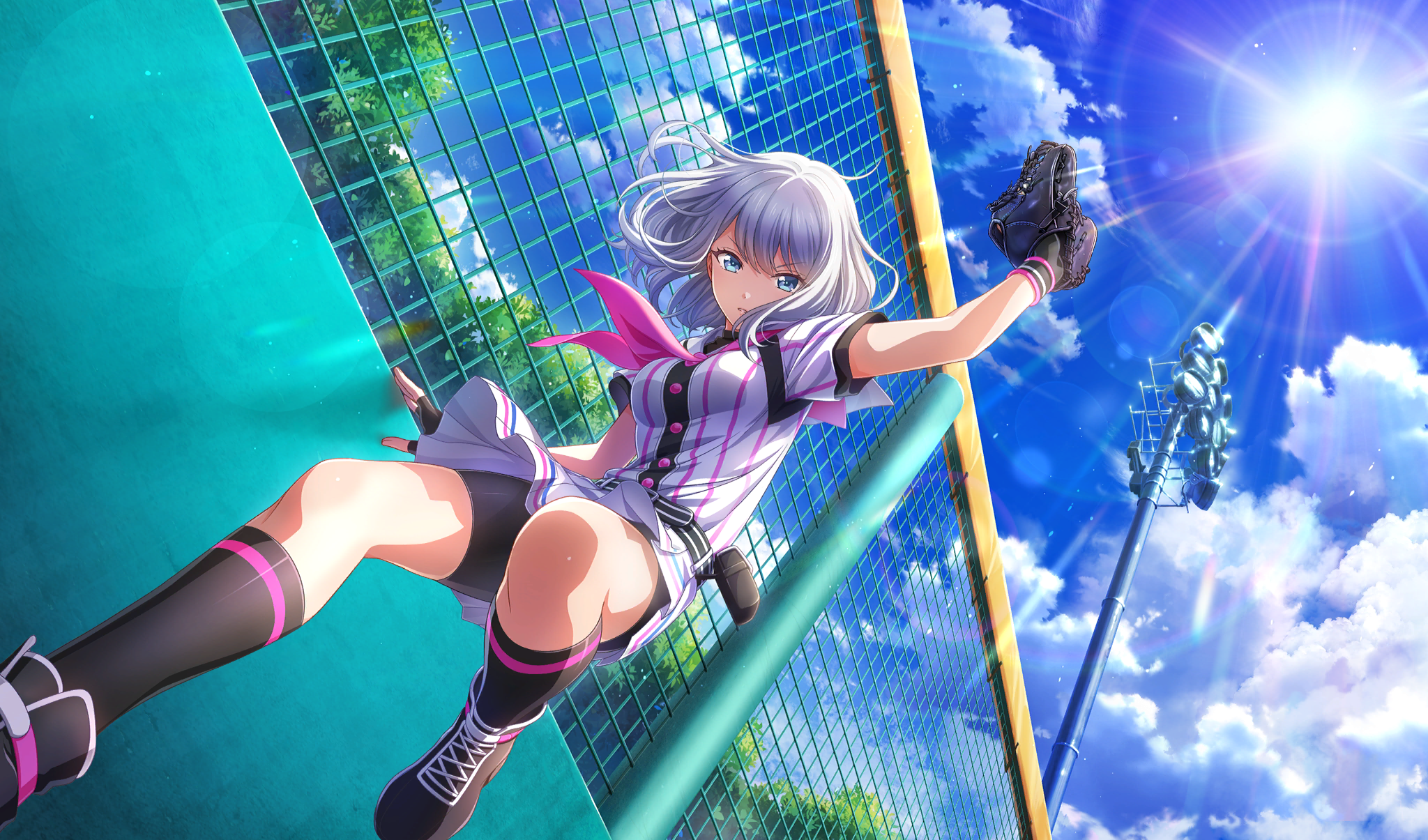 Anime Girls Baseball Sunlight 2048x1205