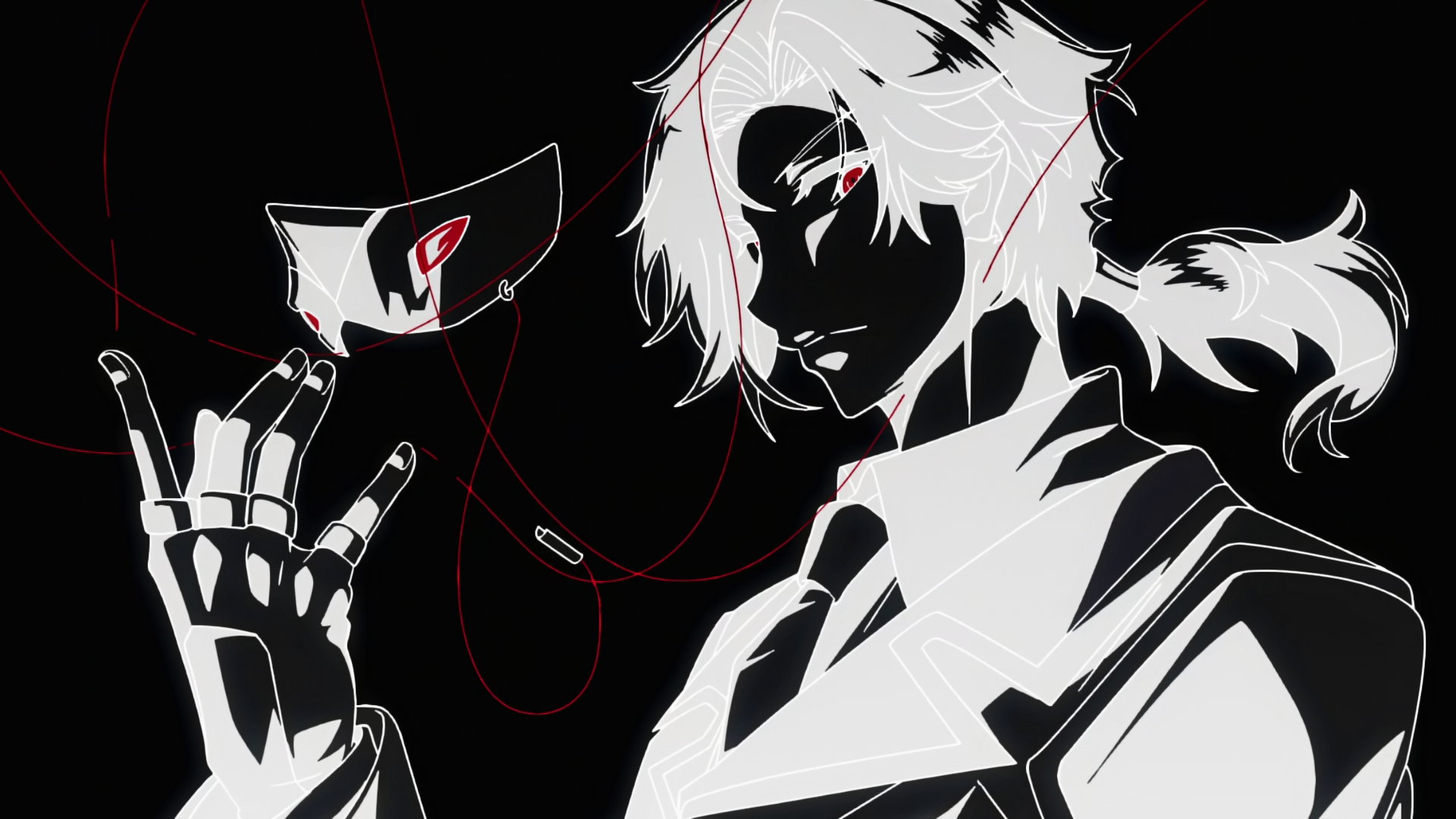 The Eminence In Shadow Anime Anime Screenshot Cid Kagenou Line Art Mask 1920x1080