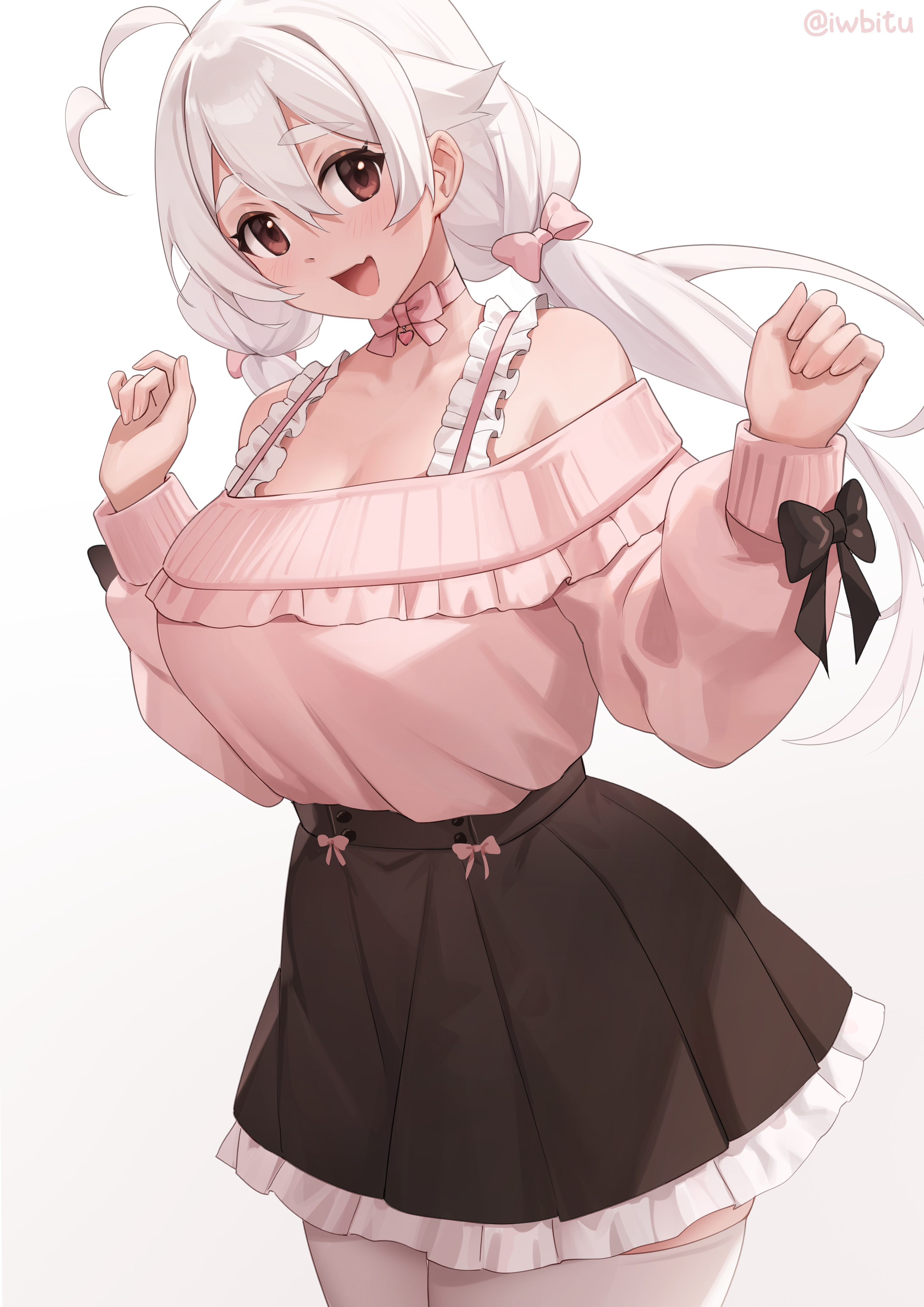 Anime Anime Girls Iwbitu Sa Silver Hair Dress 2605x3684