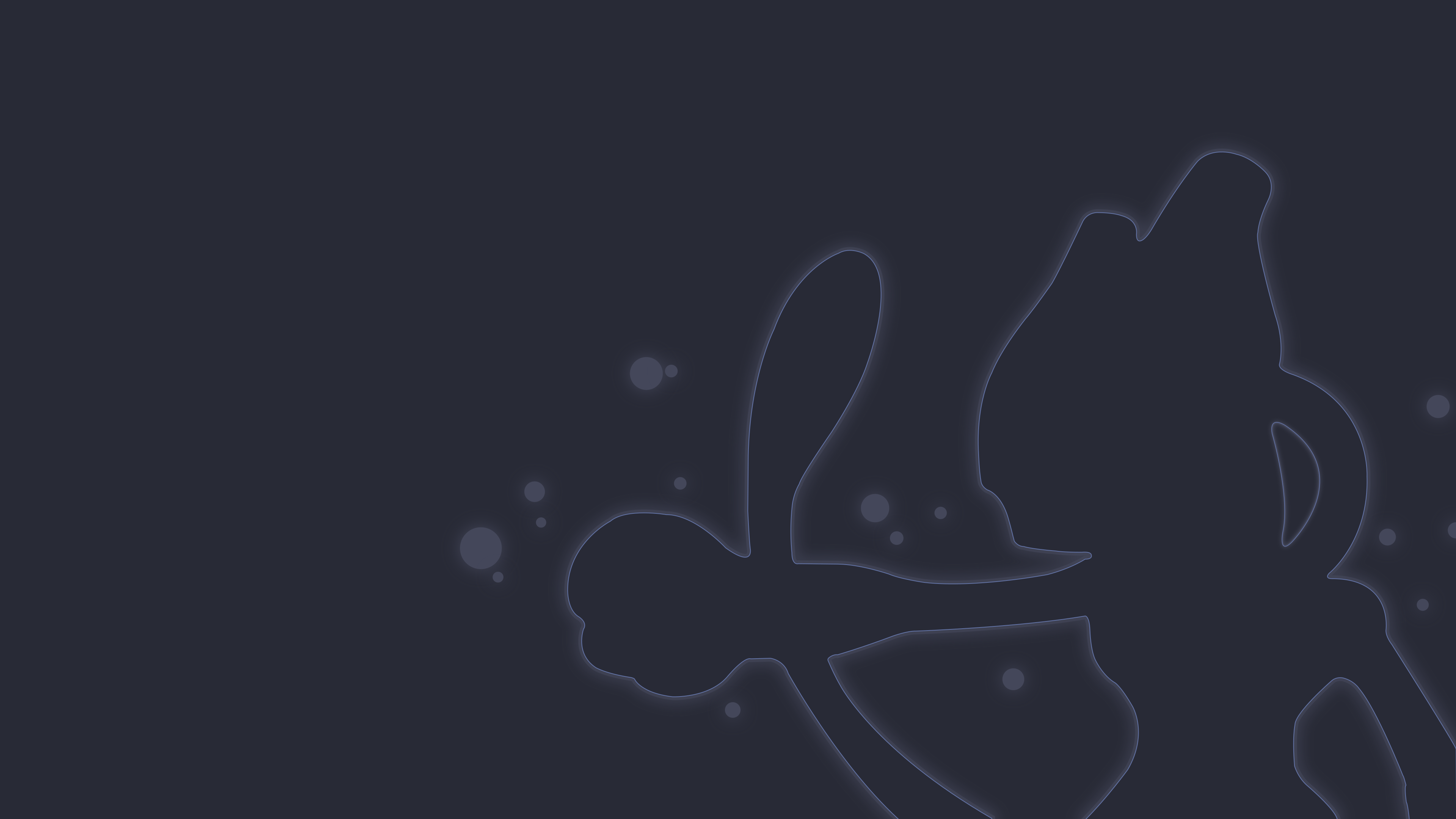 Minimalism Pokemon Dark Background Mewtwo 4K 3840x2160