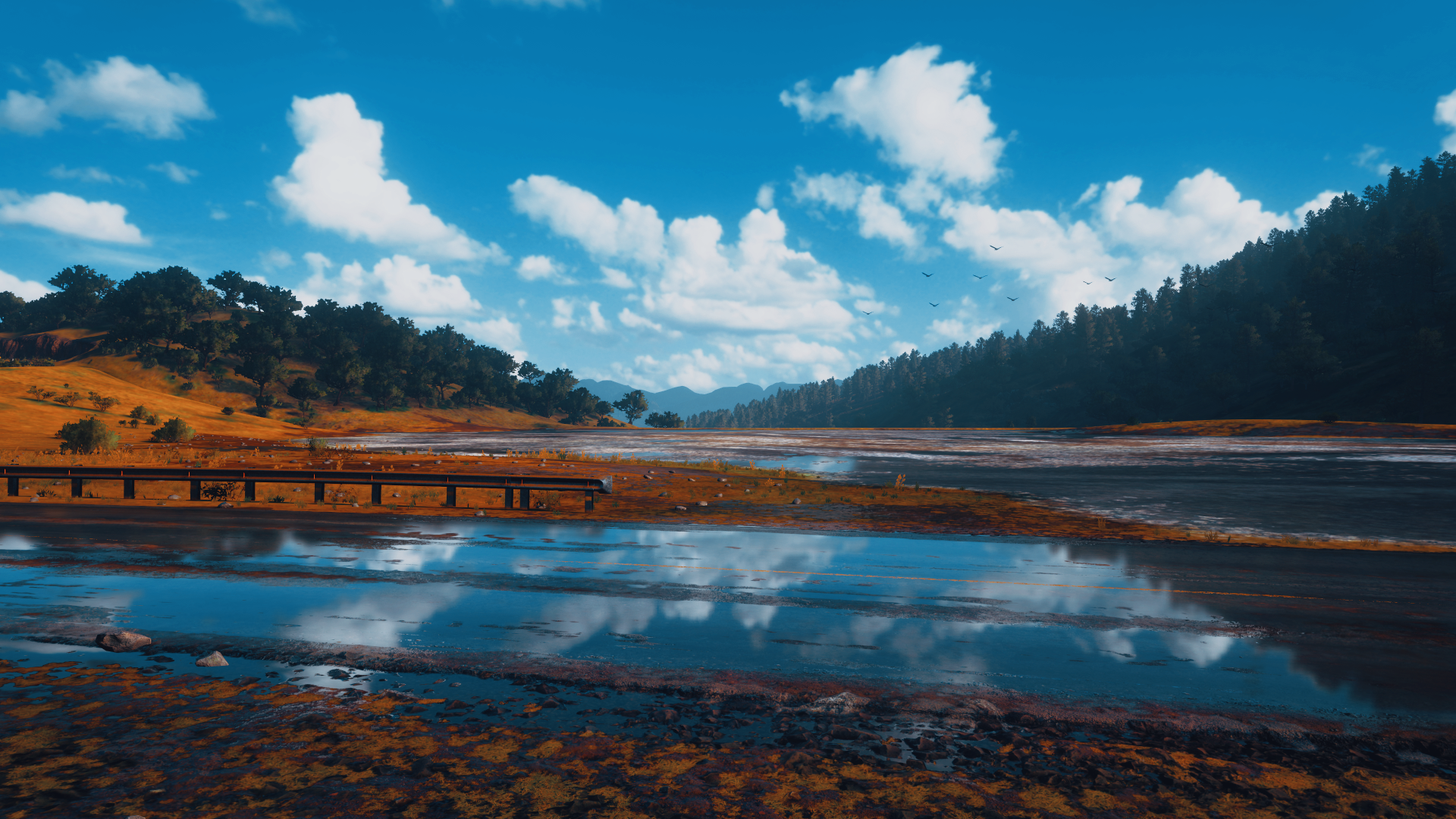 Video Games Forza Forza Horizon 5 Landscape Nature Forest Trees Sky Clouds Road Blue 1920x1080