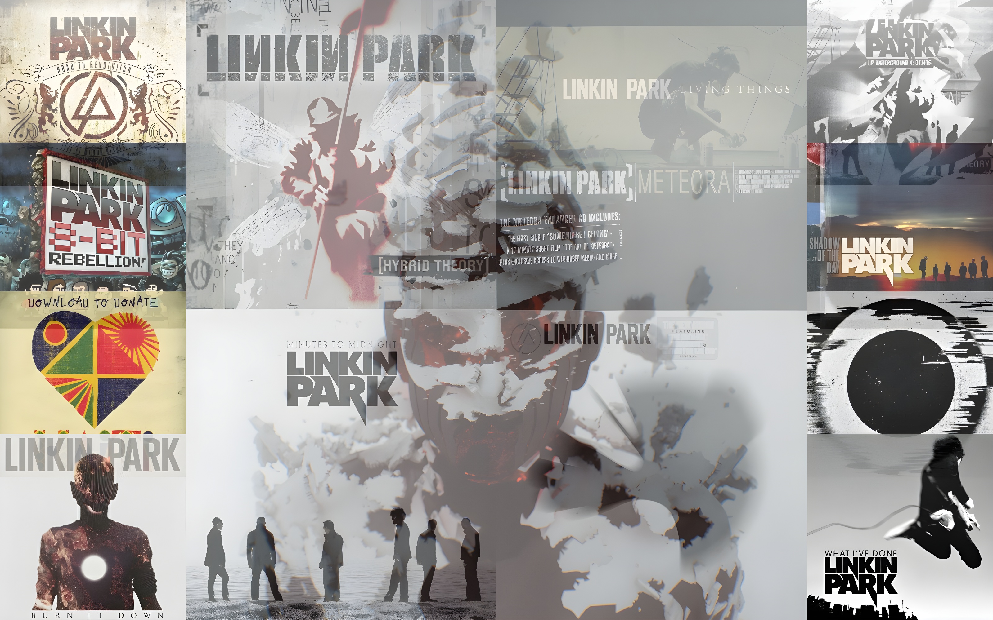 Linkin Park Lp Underground Album Covers Meteora Fan Art 3200x2000