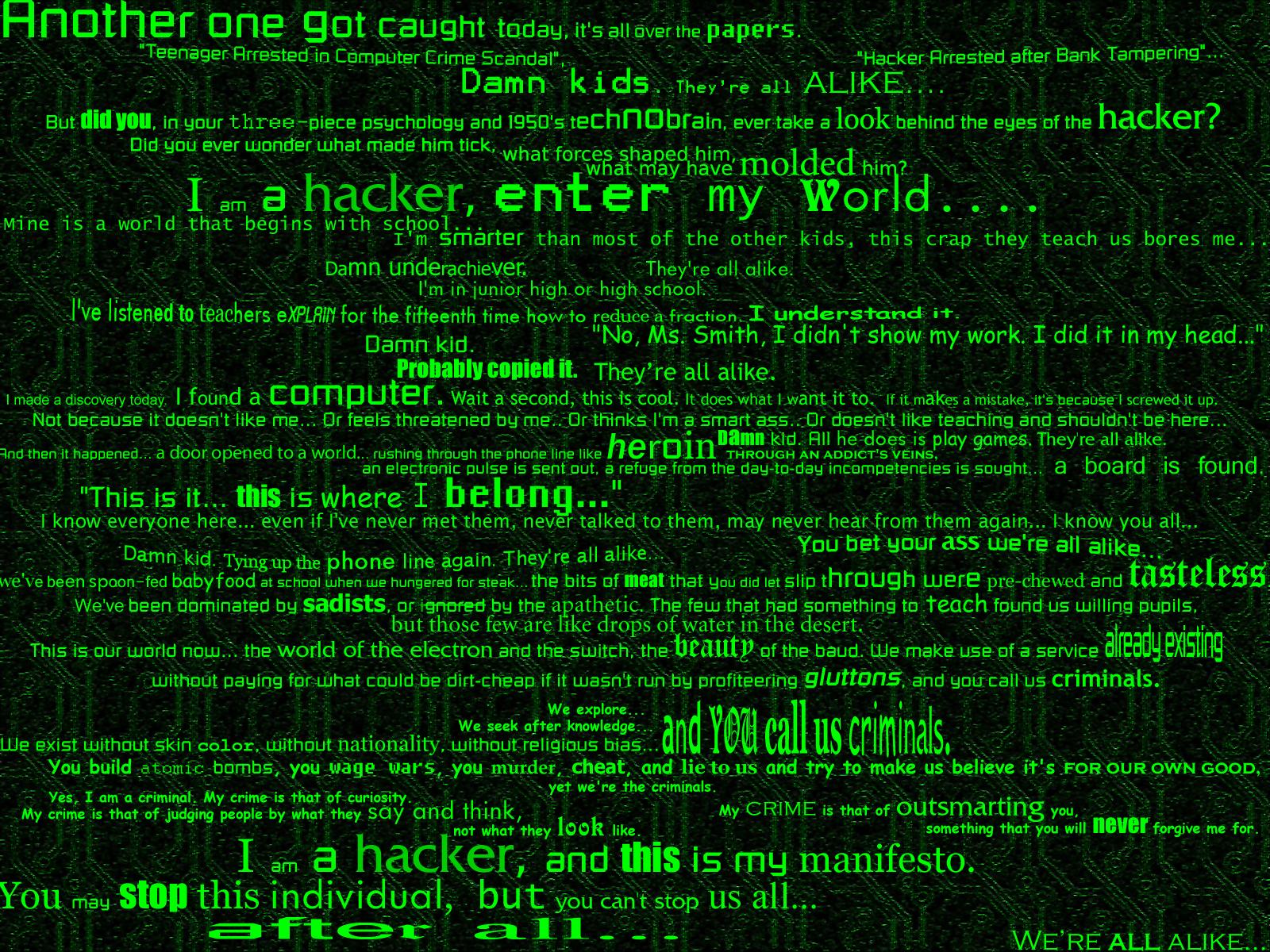 Text Hacking Green Edge 1600x1200